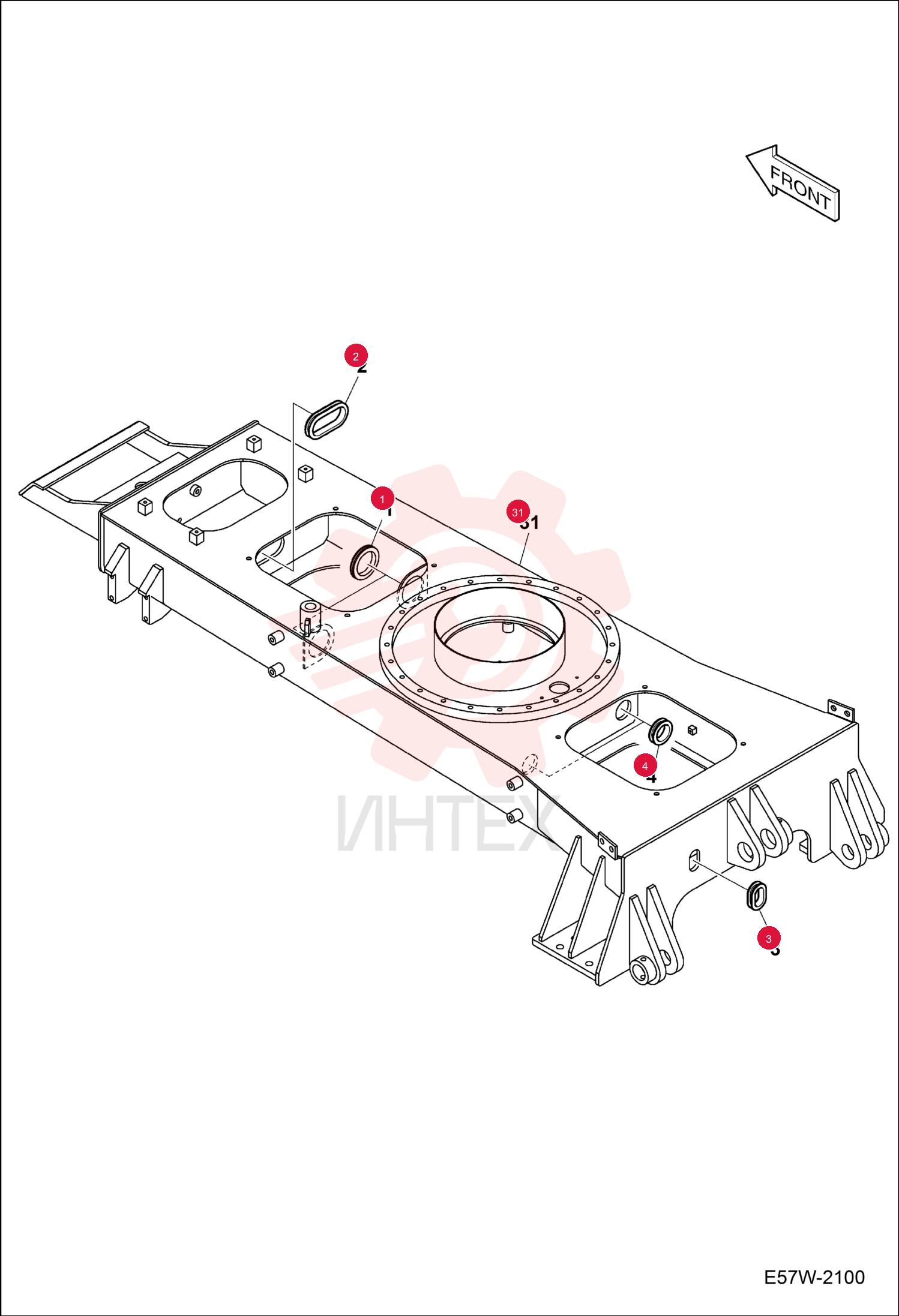BUSHING RUBBER 7004605