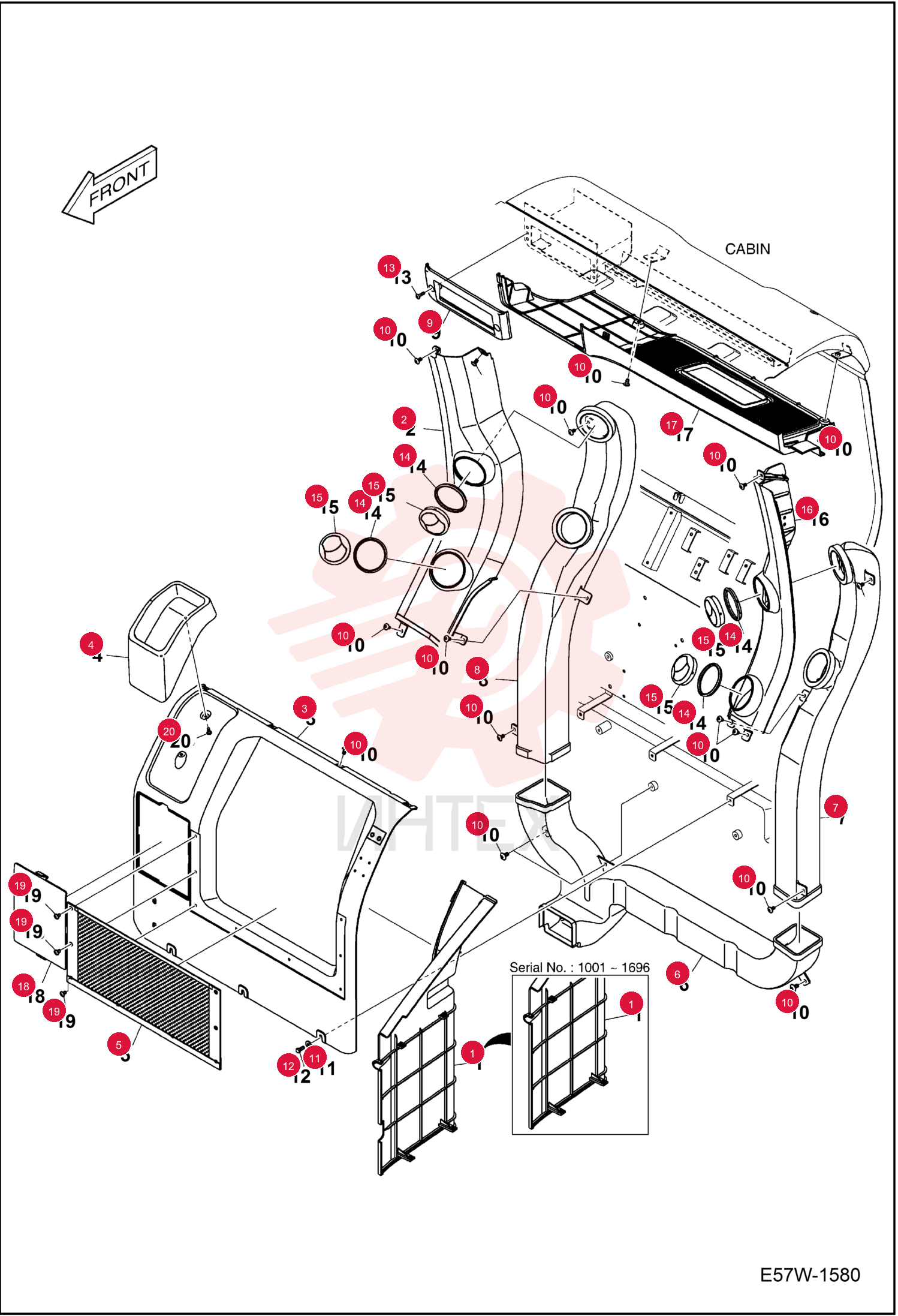 COVER CAB 7319354
