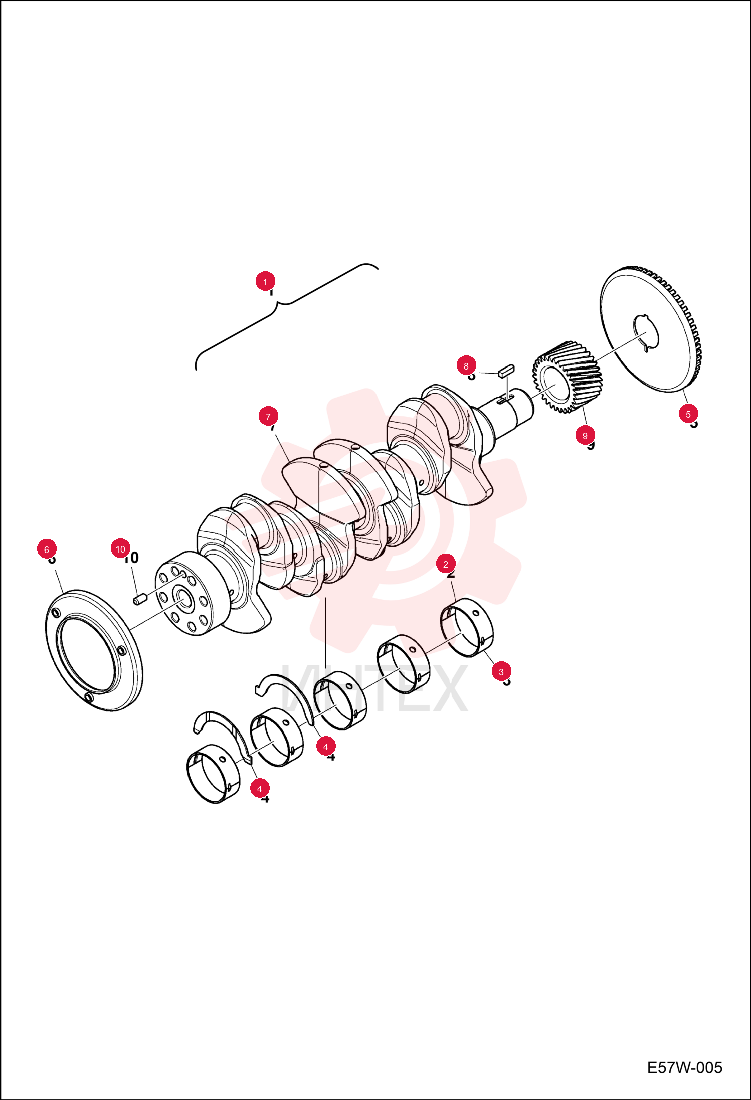 CRANKSHAFT, ENG 7287599
