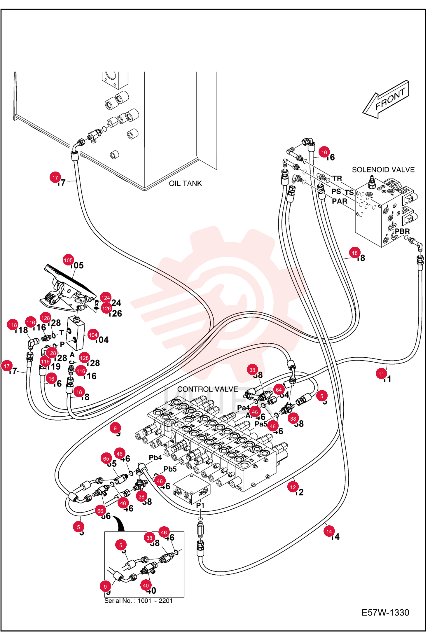 HOSE PF1/4-310L