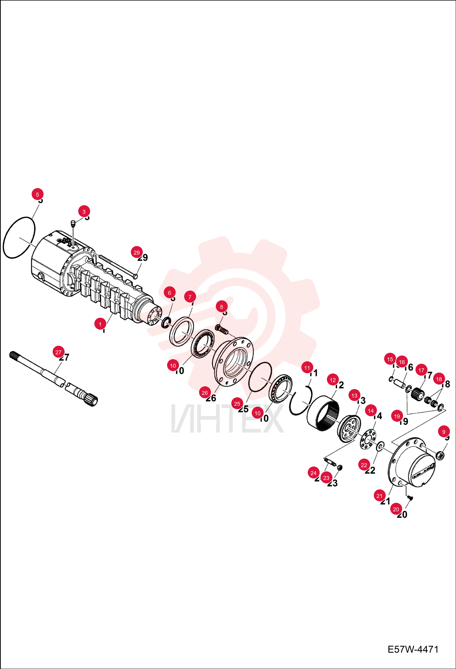 HOUSING AXLE 7327892