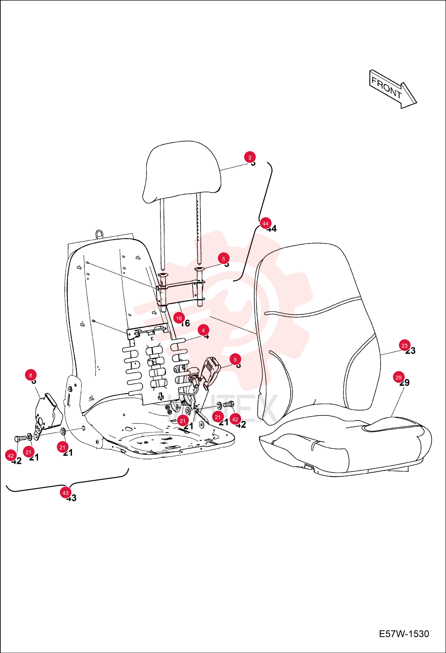 KIT, SEAT 7288175