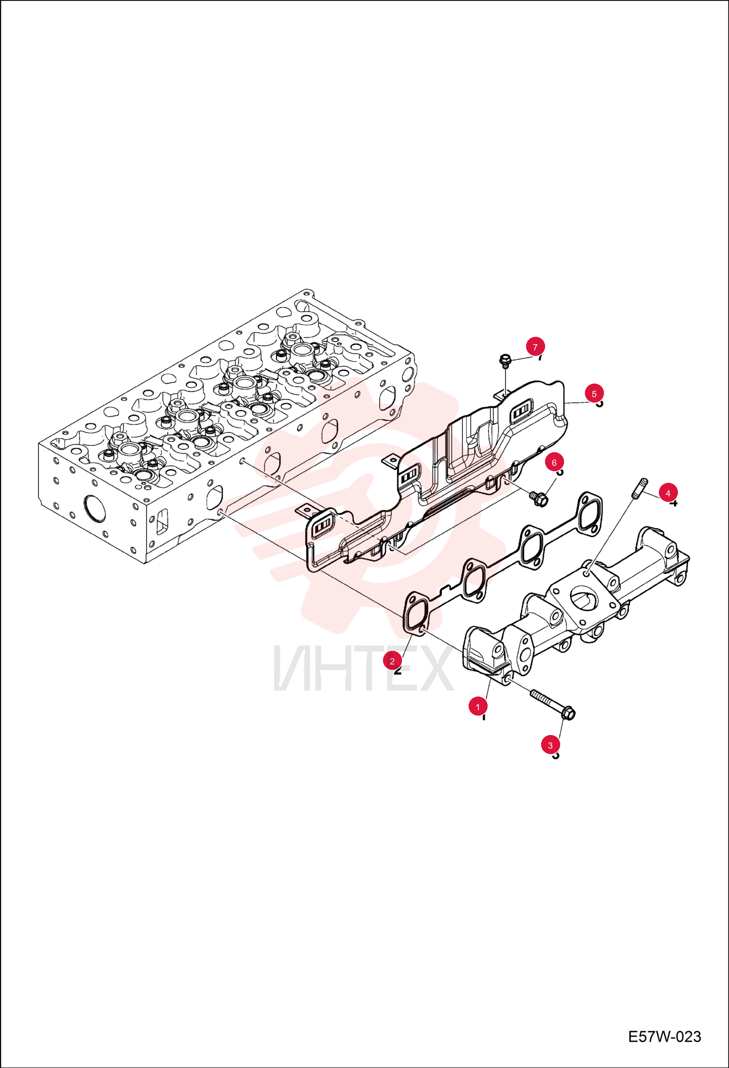 MANIFOLD EXHAUST 7331981