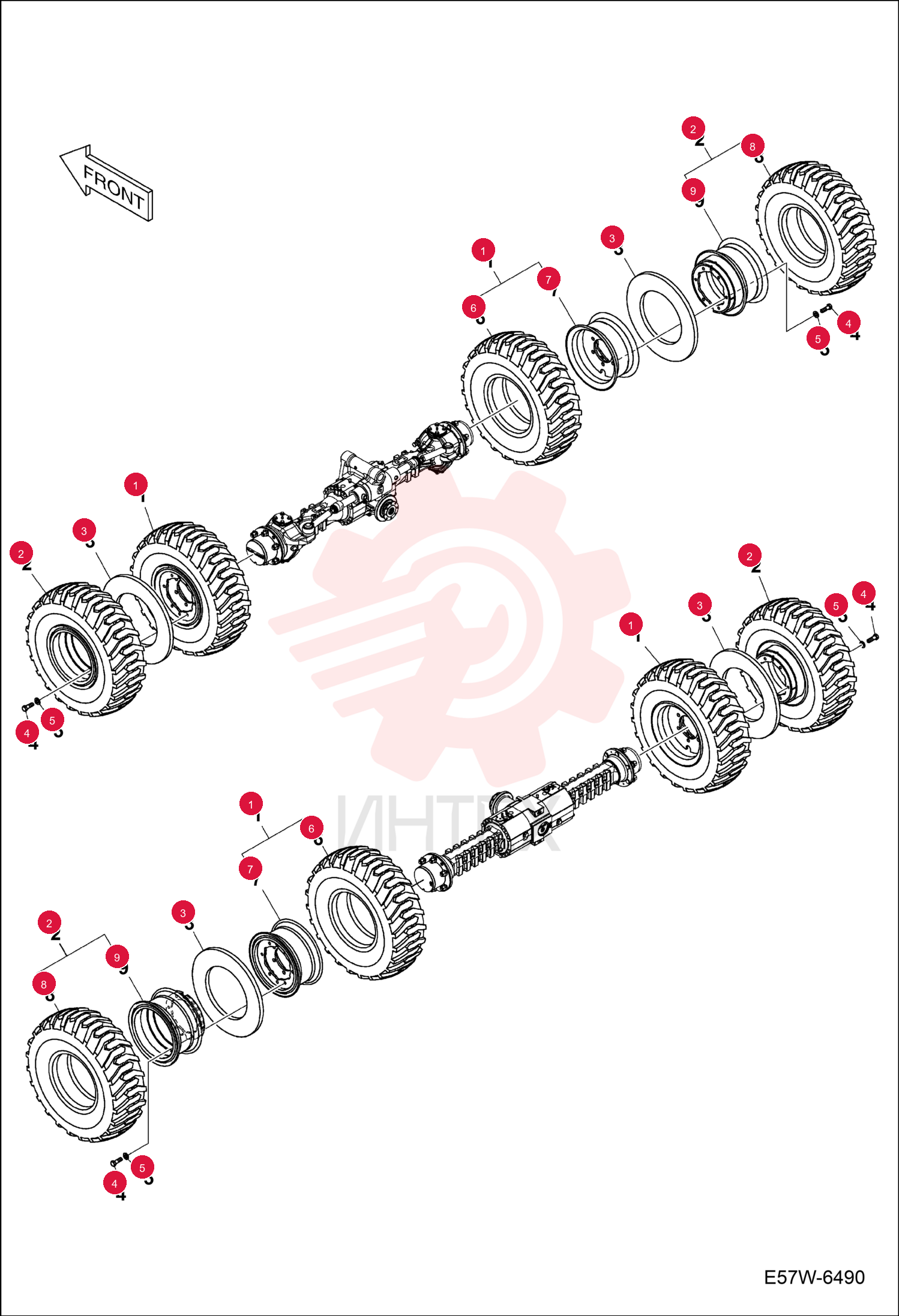 PAD RUBBER SPACER 7003930