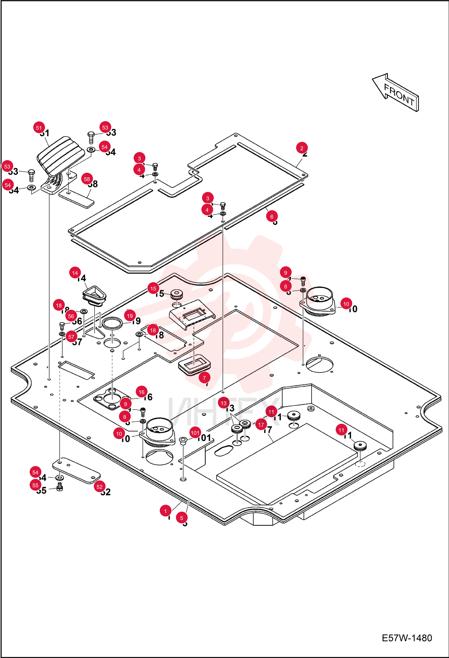 PLATE FLOOR 7335394