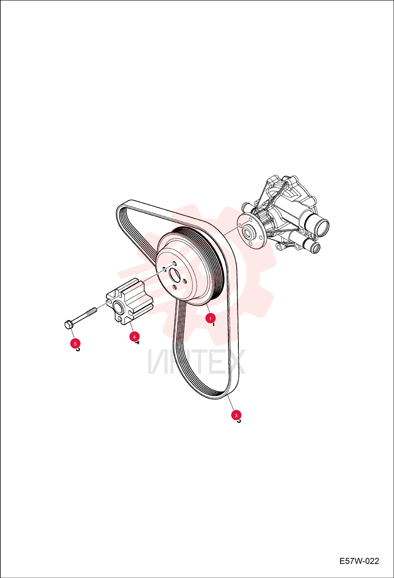 PULLEY, WATER PUMP 7288124