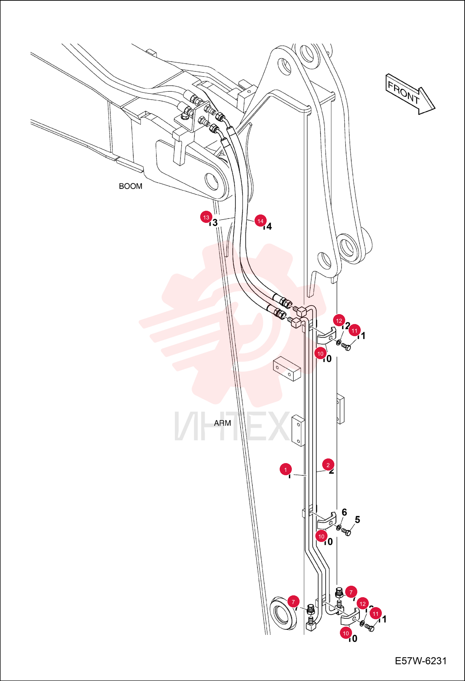 TUBELINE HYDRAULIC 7330074