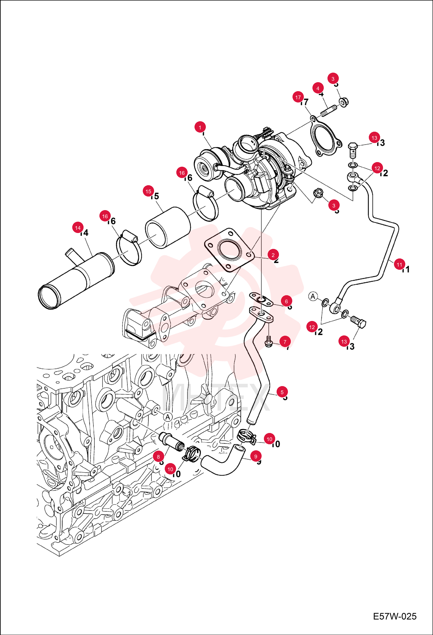 TURBOCHARGER ENGINE 7330048