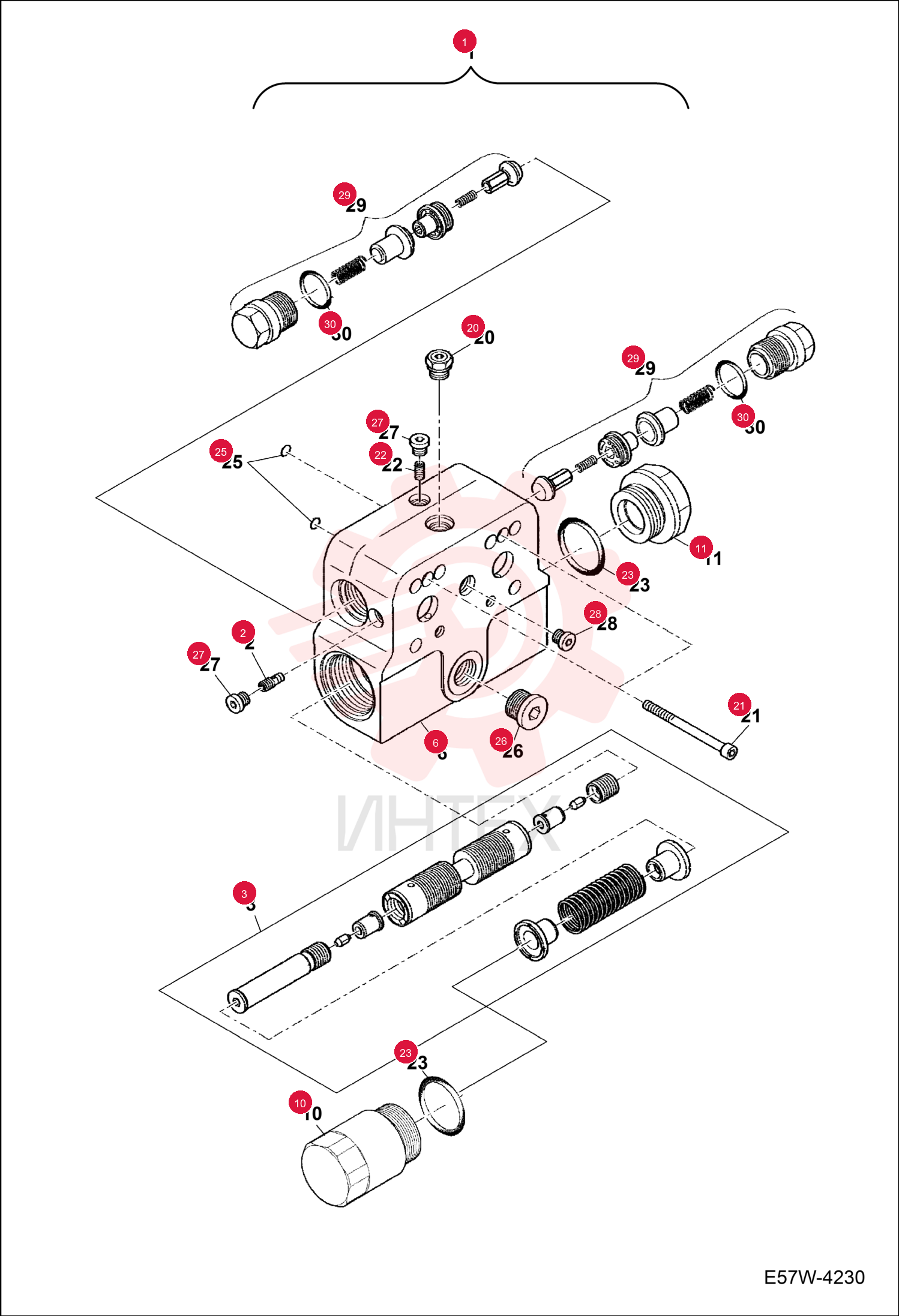 VALVE COUNTER BALANCE 7004345