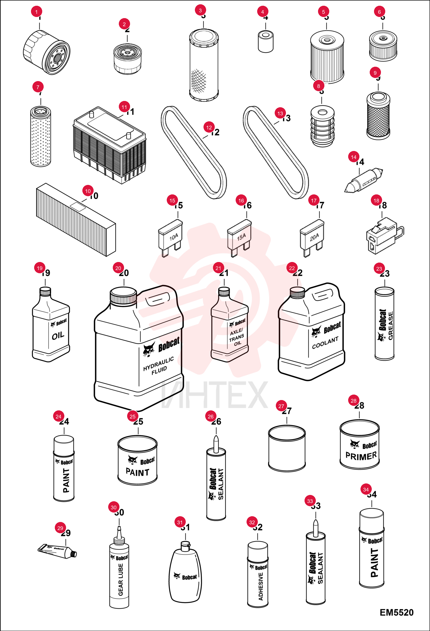 FILTER, ENGINE OIL 7025590 (2)