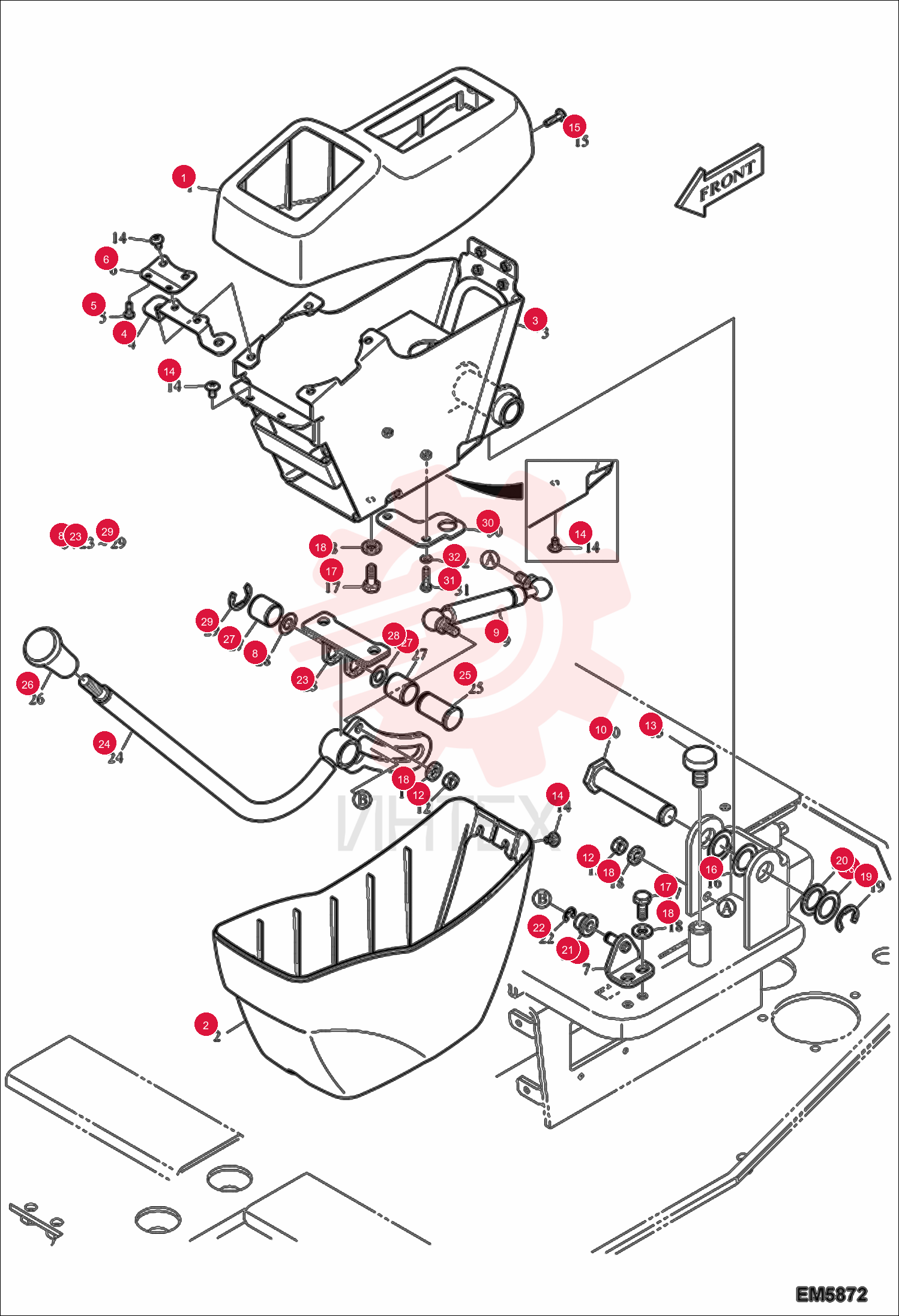 HOUSING UPPER LH 7006260
