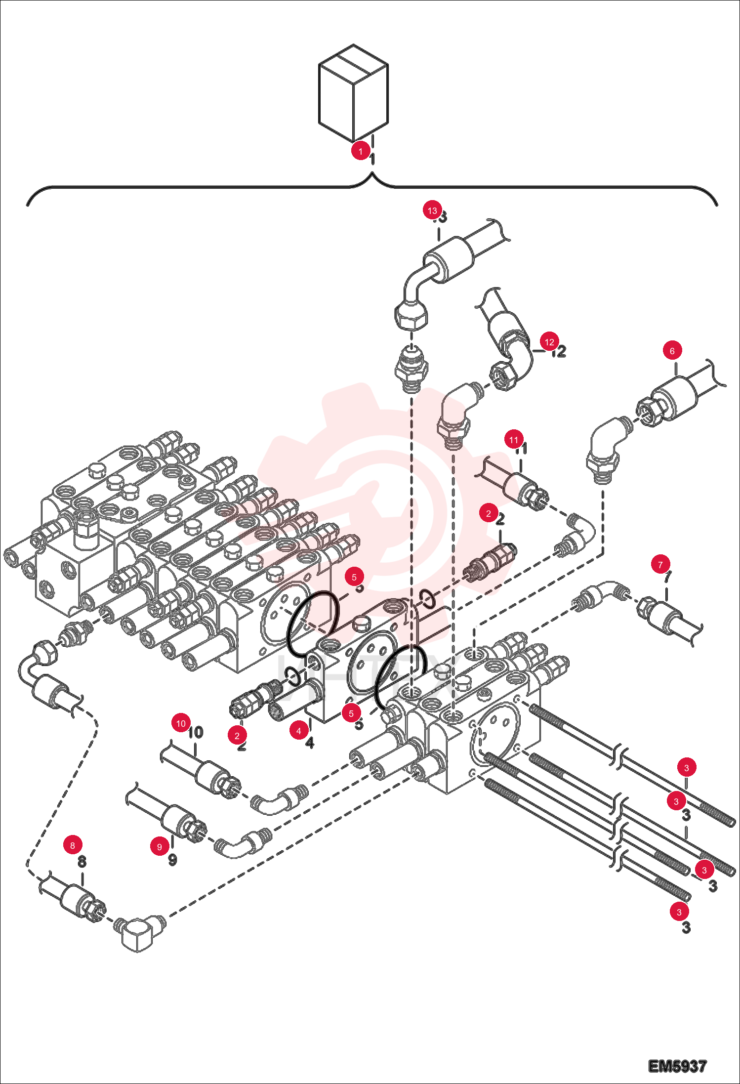 KIT, ADDITIONAL PARTS 7011923 (2)
