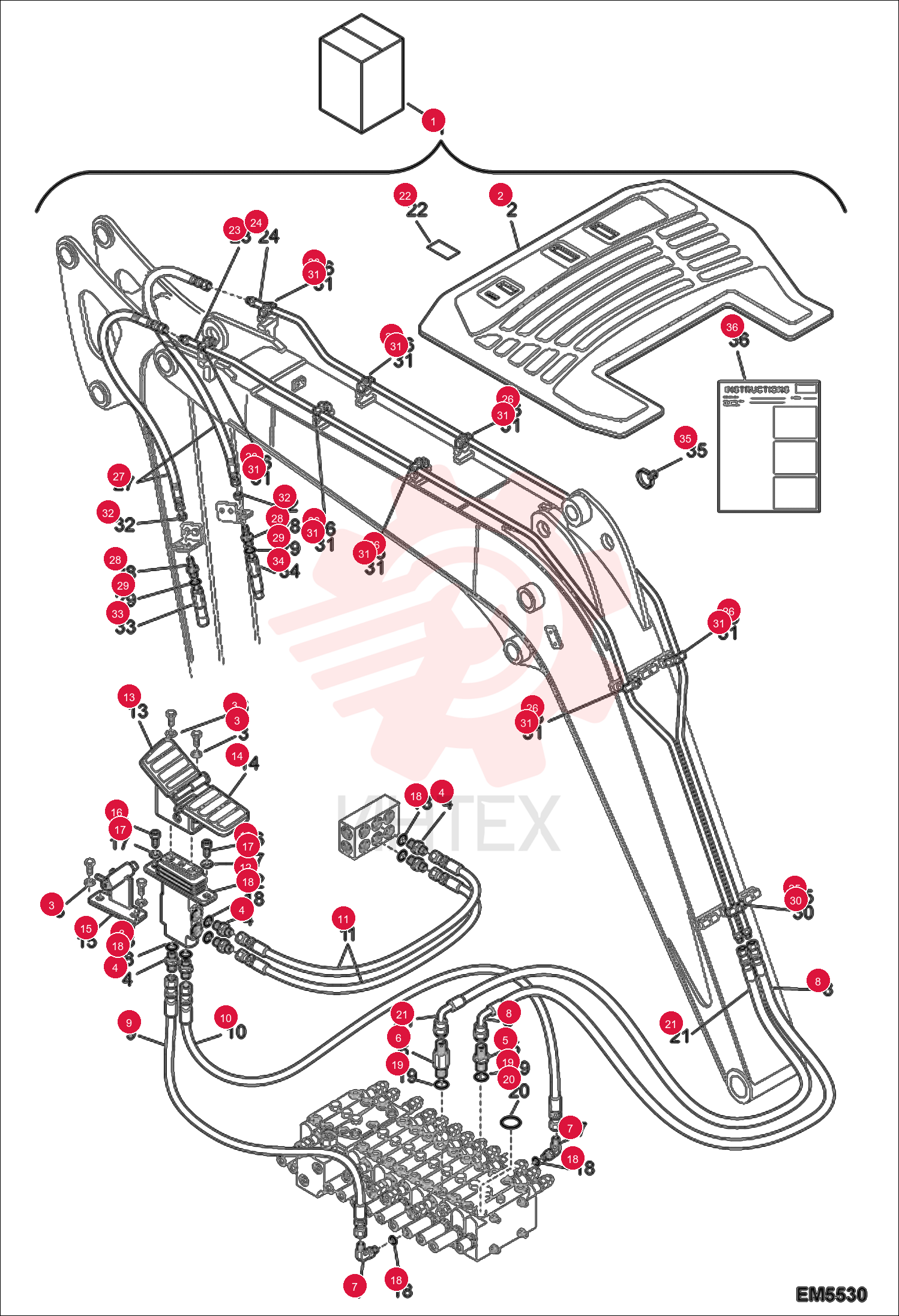 KIT, ADDITIONAL PARTS 7011923 (1)