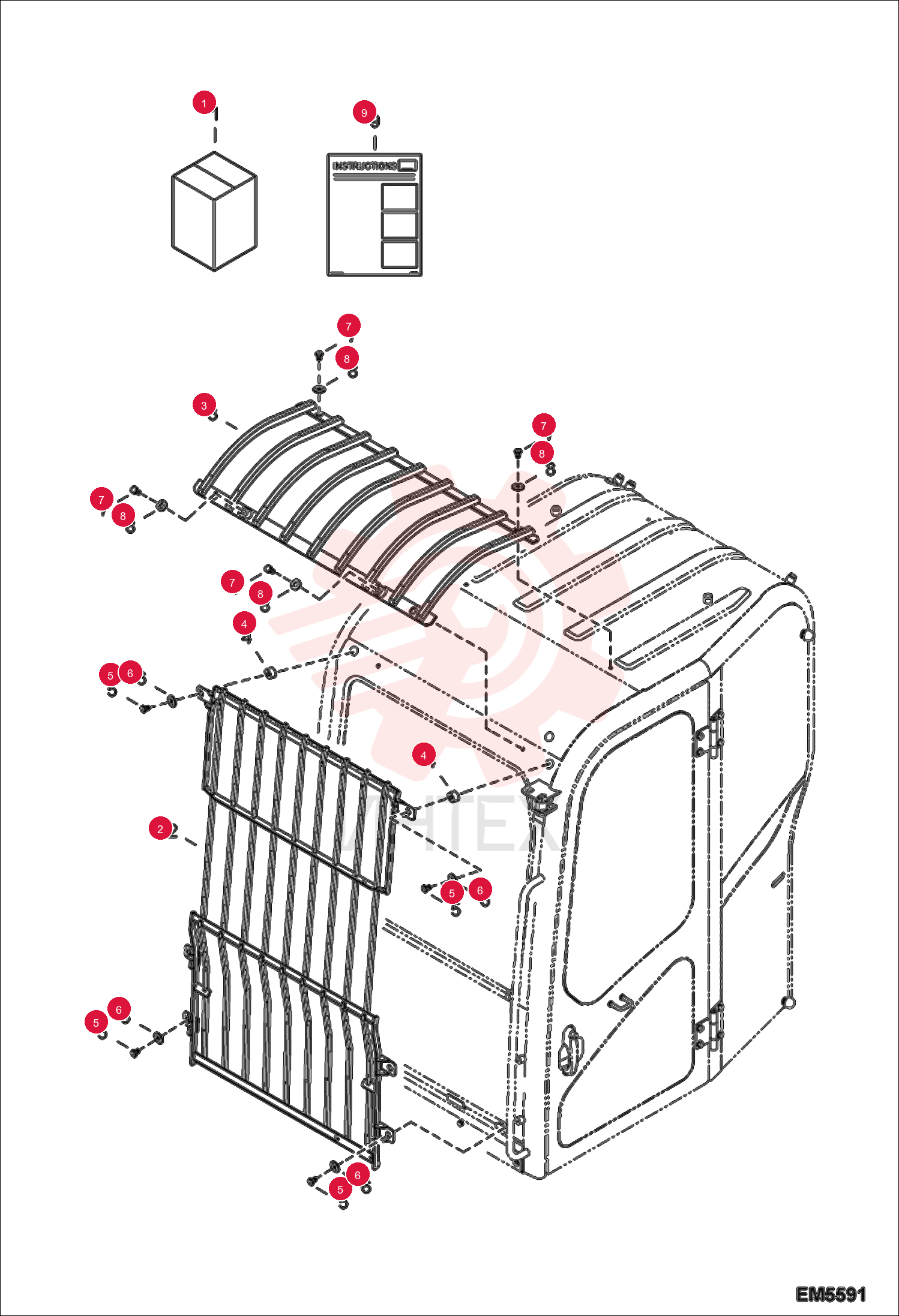 KIT, FOGS/ROOF GUARD 7176909
