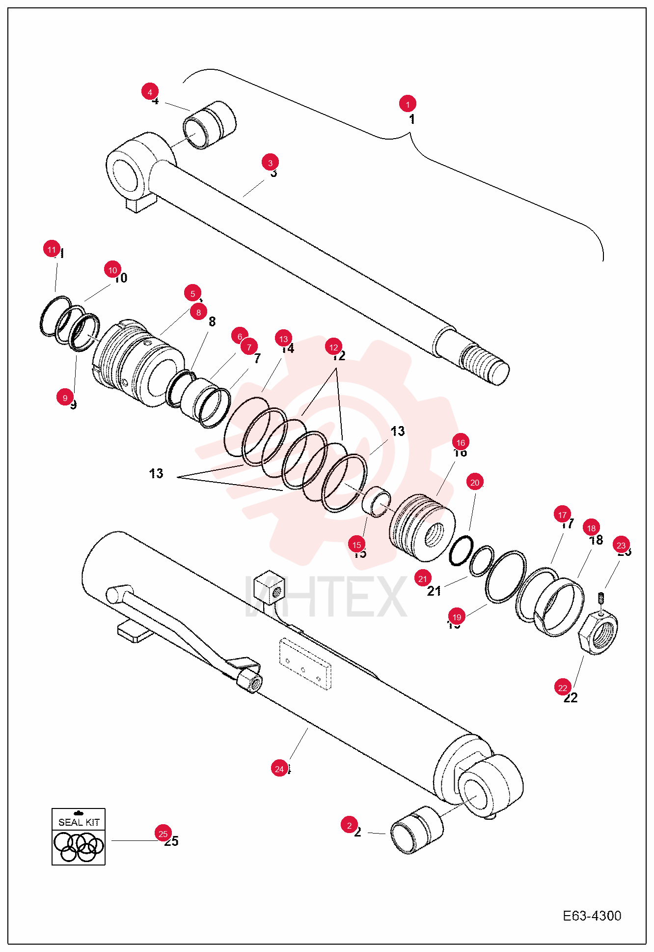CYLINDER, BOOM 7303194 (1)