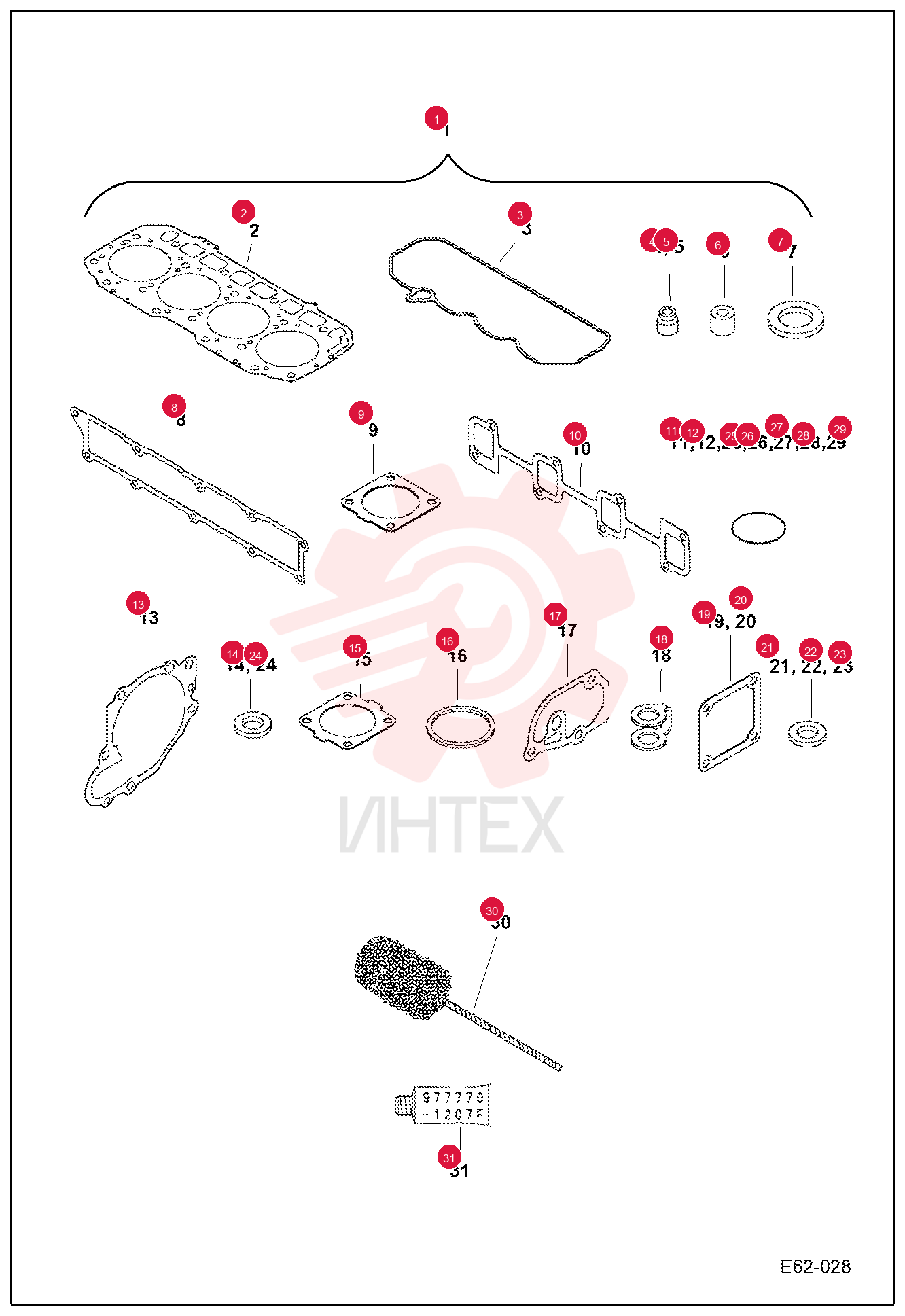 KIT, GASKET 7030135