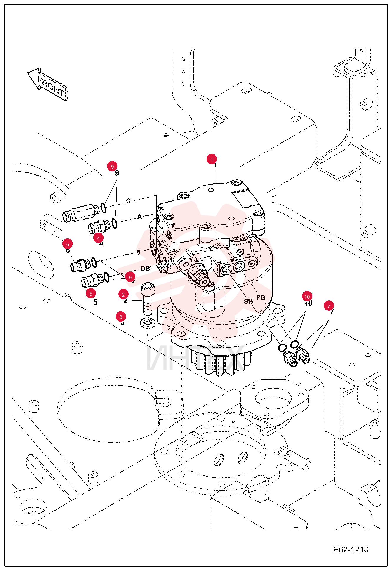 MOTOR, SLEW 7029748 (1)