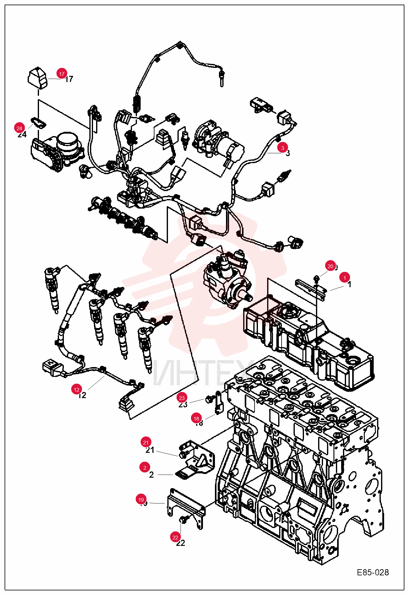 BRACKET, HARNESS 7028759