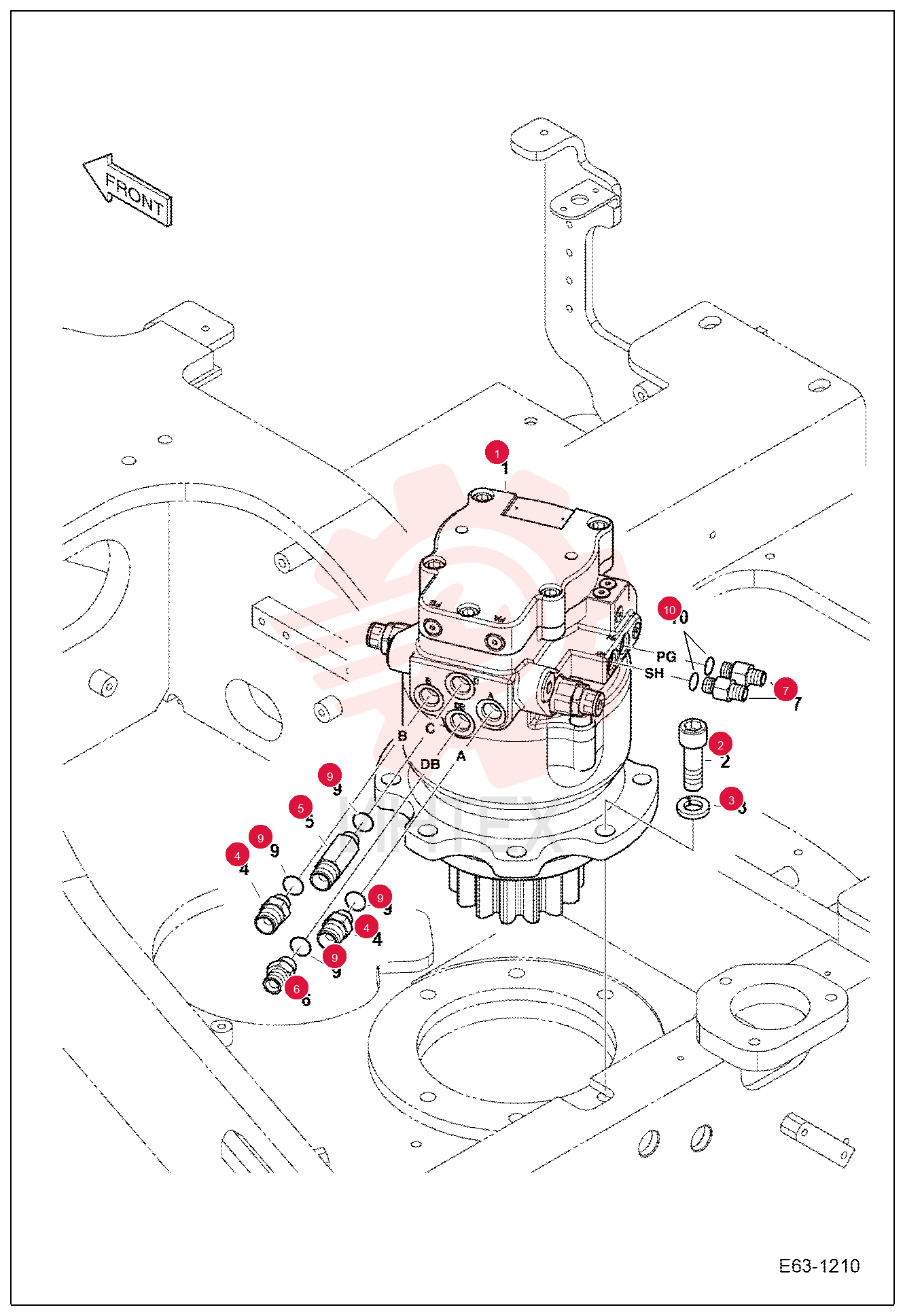 MOTOR, SLEW 7029748 (1)