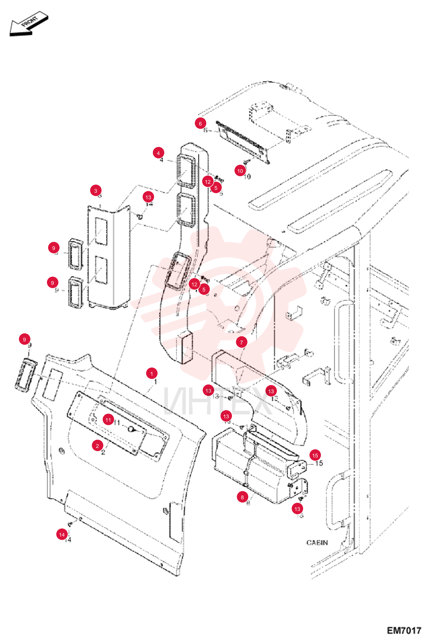 COVER, REAR 7006262