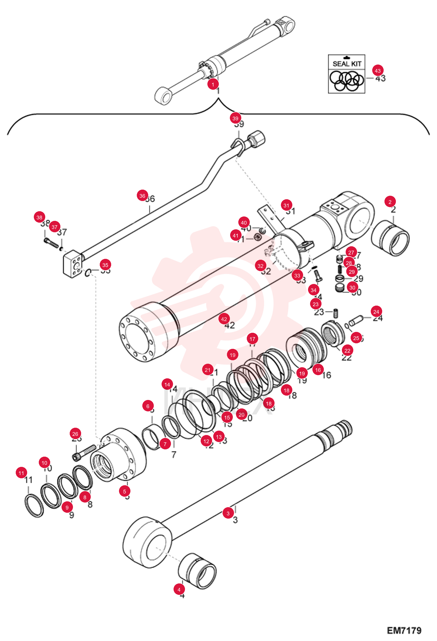 CYLINDER ARM 7012247 (3)