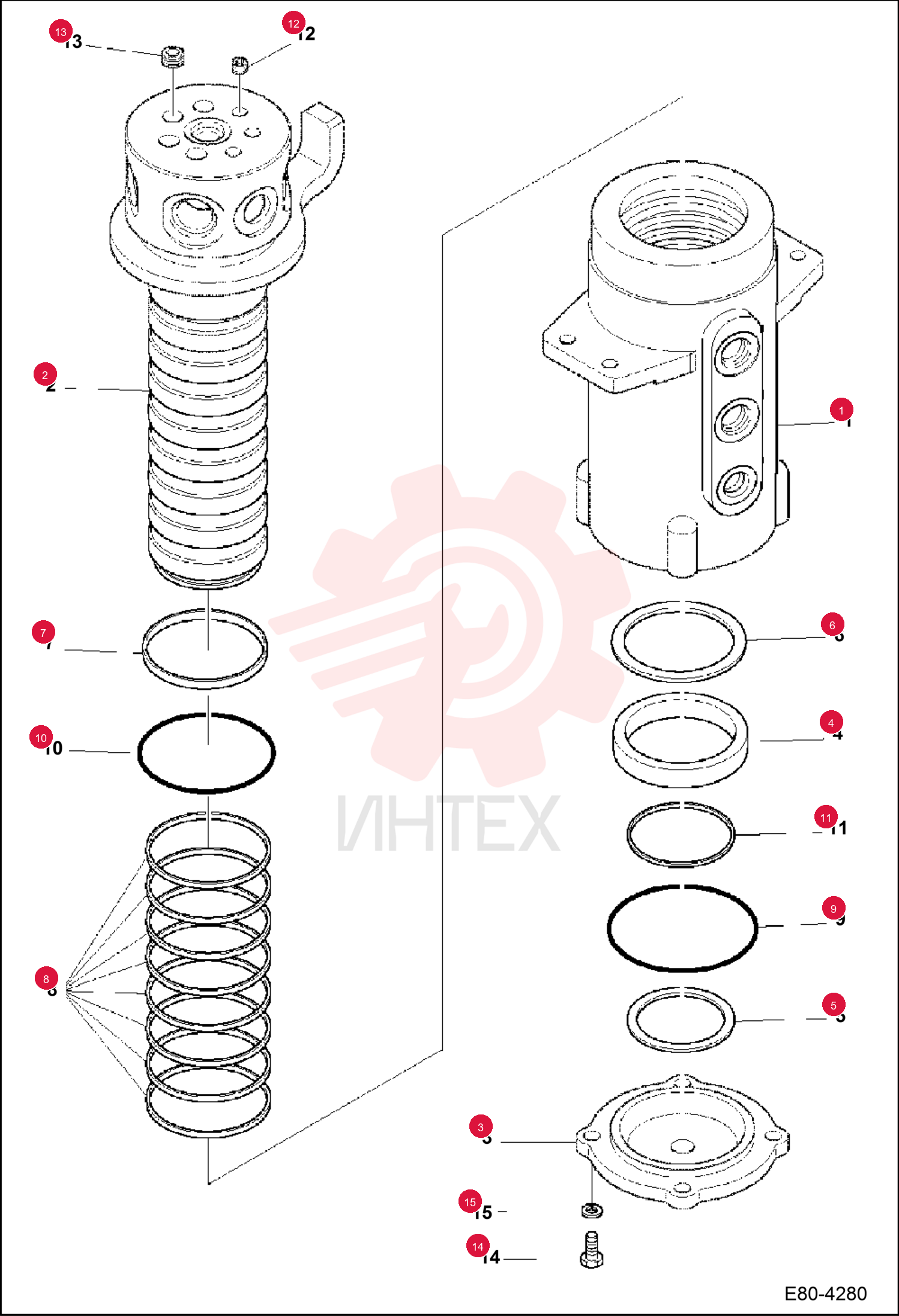 SWIVEL, ASSY 7006067 (2)