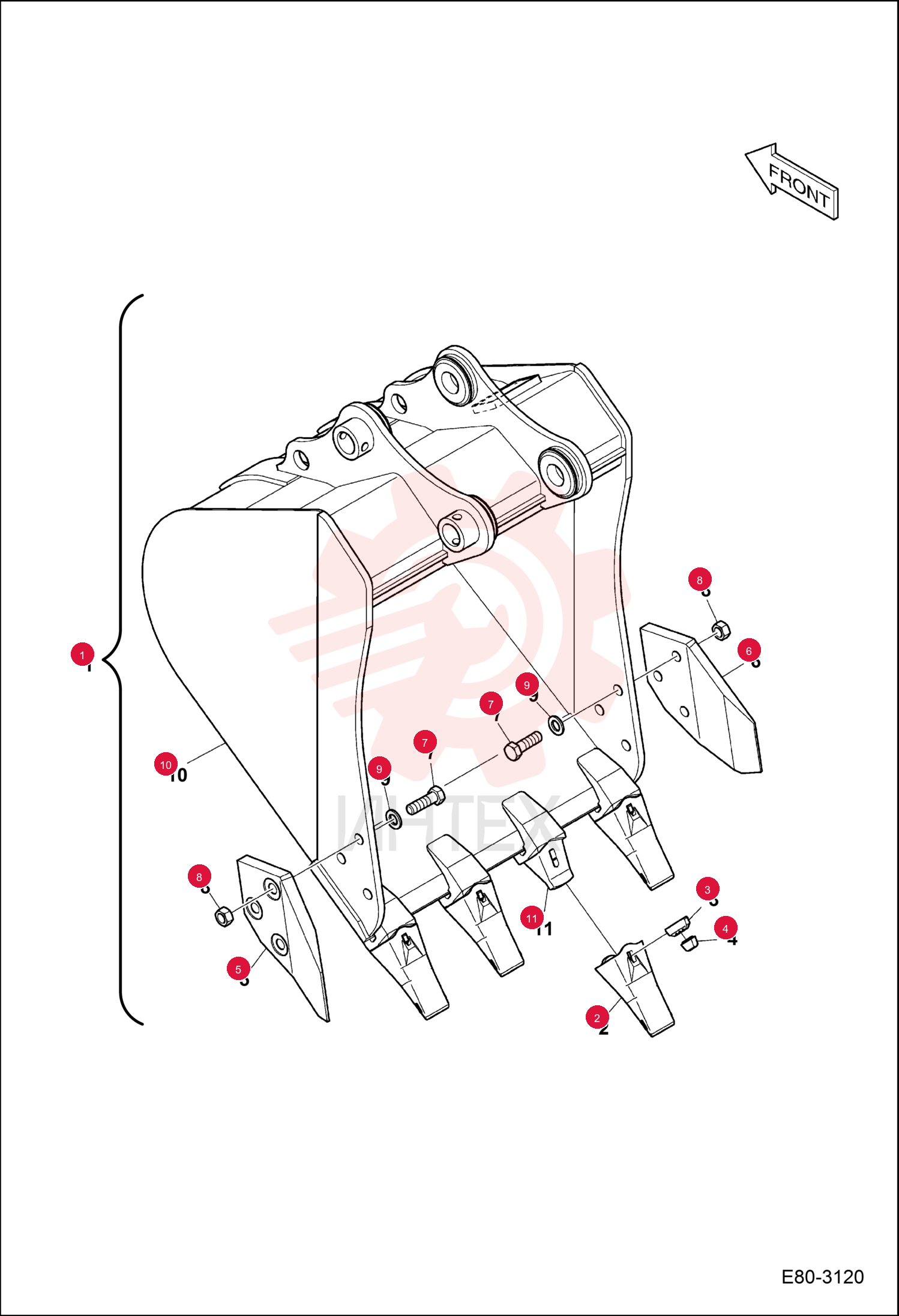 BUCKET, ASSY 7276480 (1)