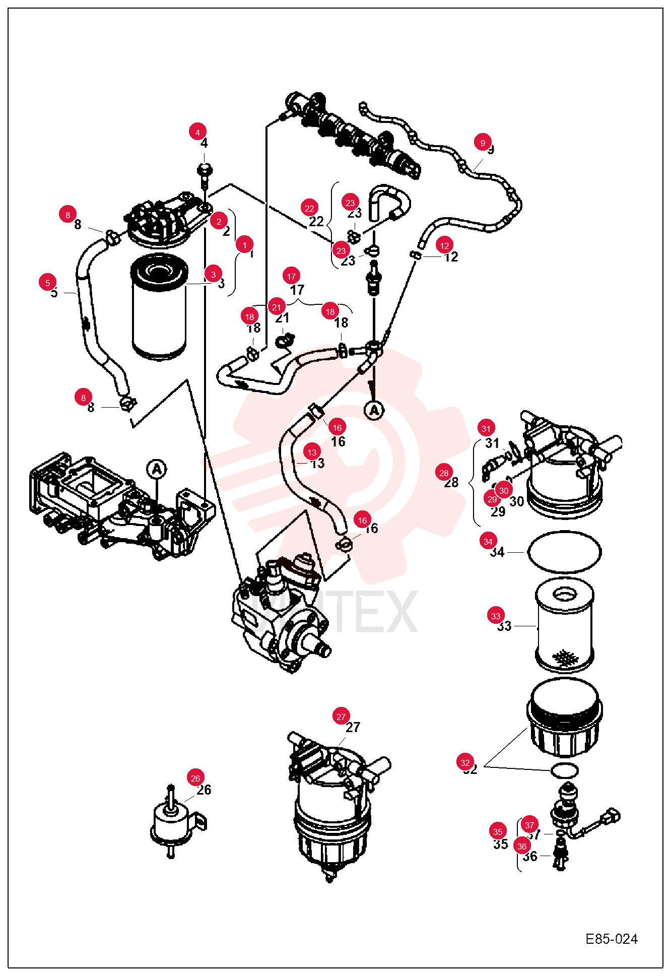 FILTER, FUEL ASSY 7029014 (2)