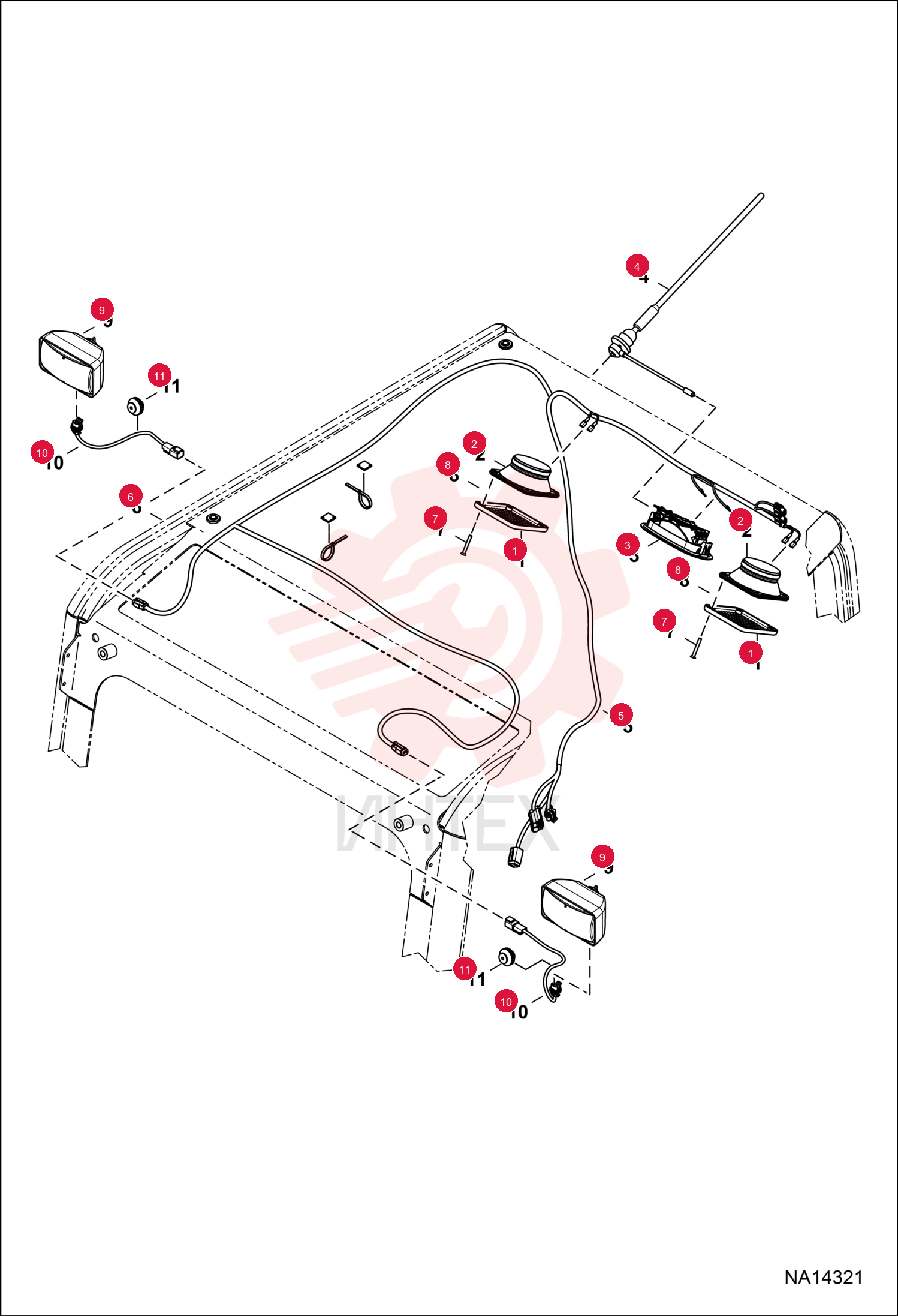 GRILLE SPEAKER 7332773