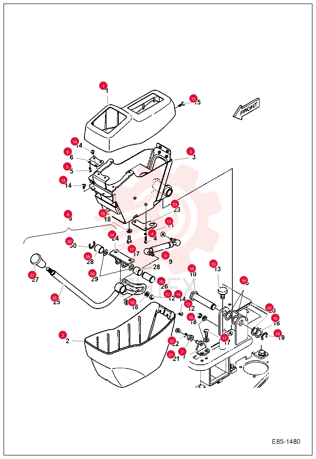 HOUSING UPPER LH 7006260 (1)