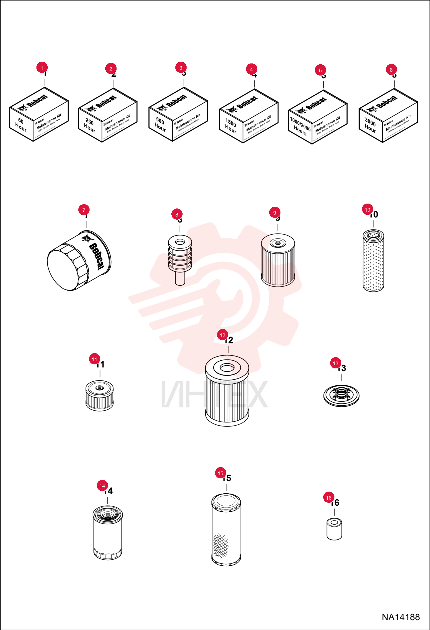 KIT MAINTENANCE 50 HR 7324372