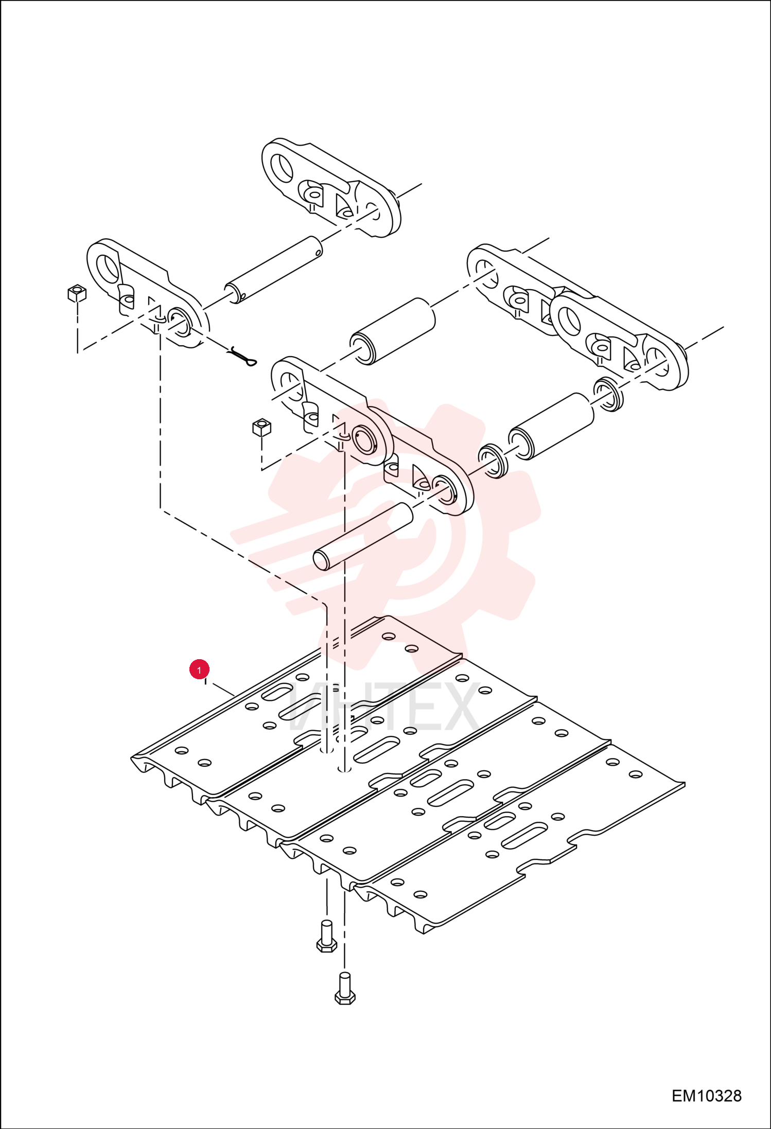 PAD, RUBBER 6987875
