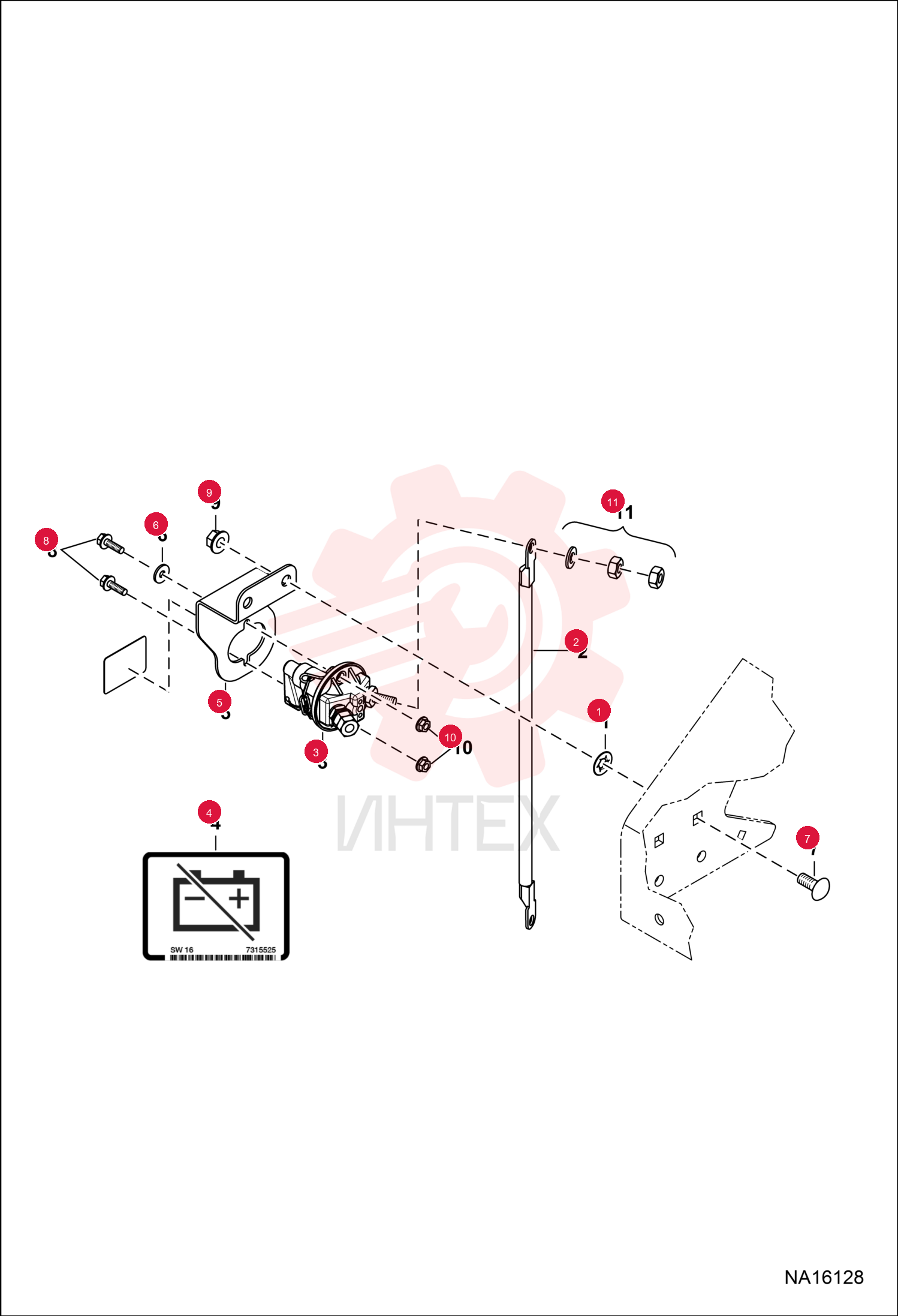 RETAINER BOLT 6674264 (1)