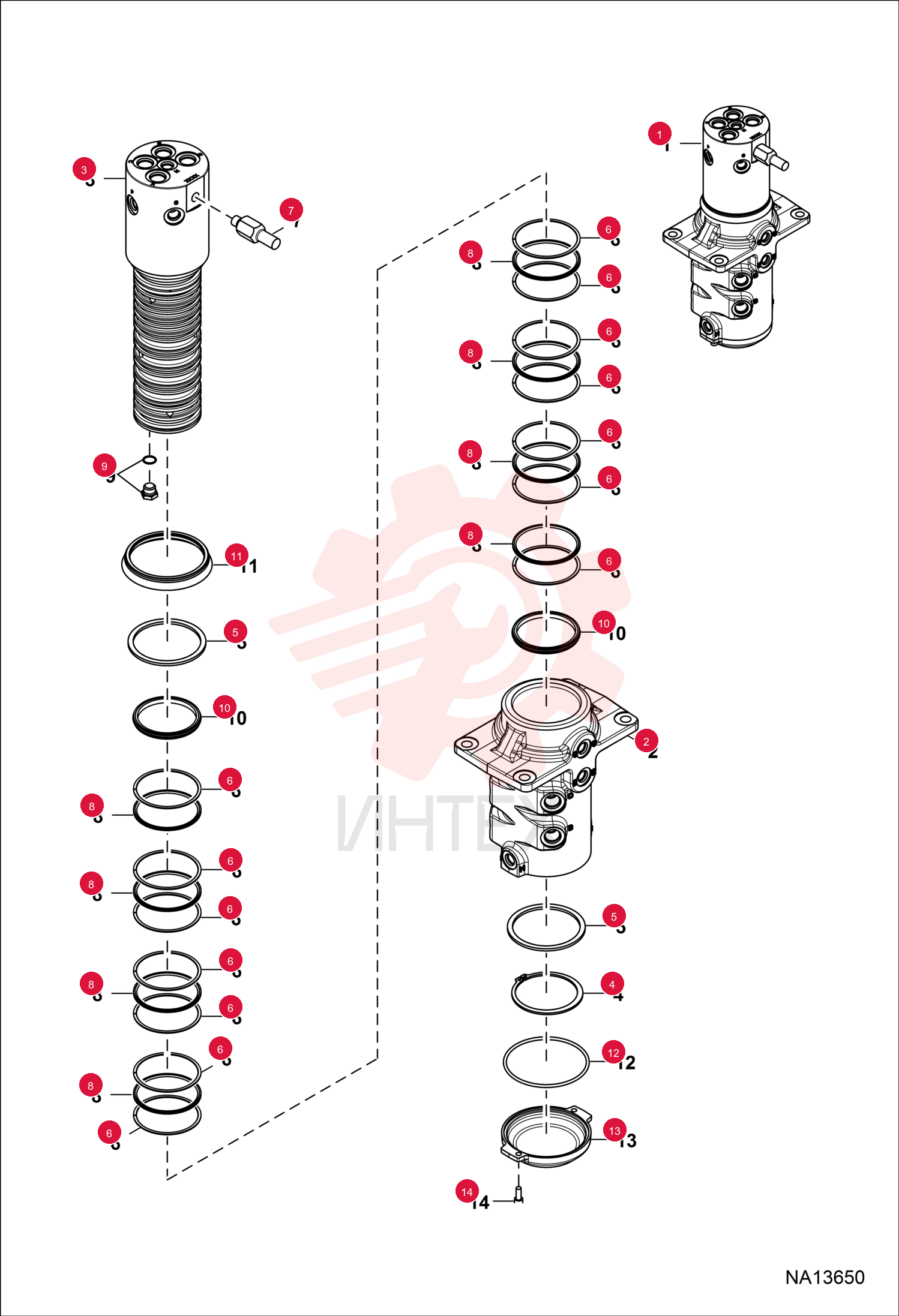 SWIVEL HYDRAULIC 7336130