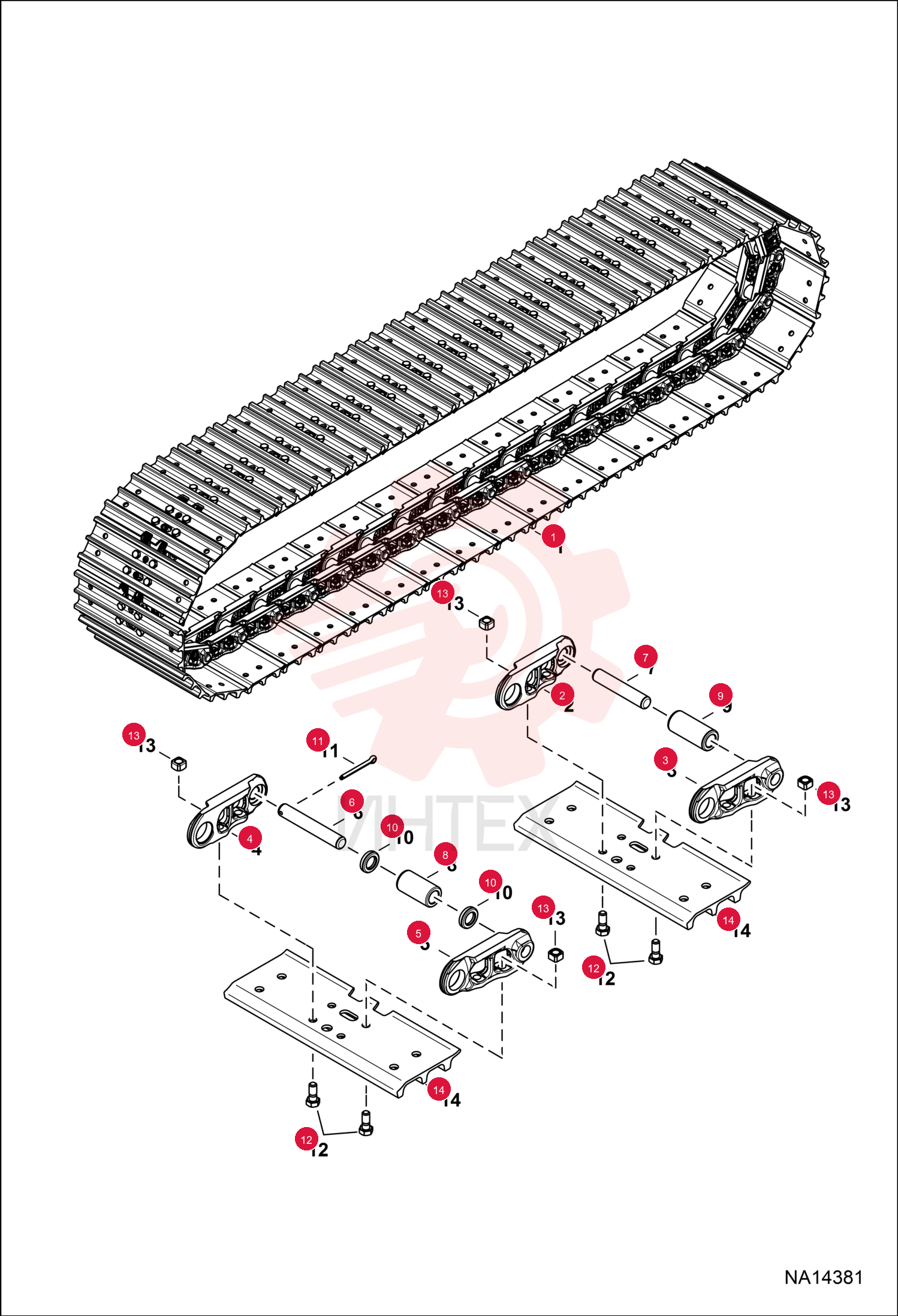 TRACK STEEL (450X154X39) 7304044