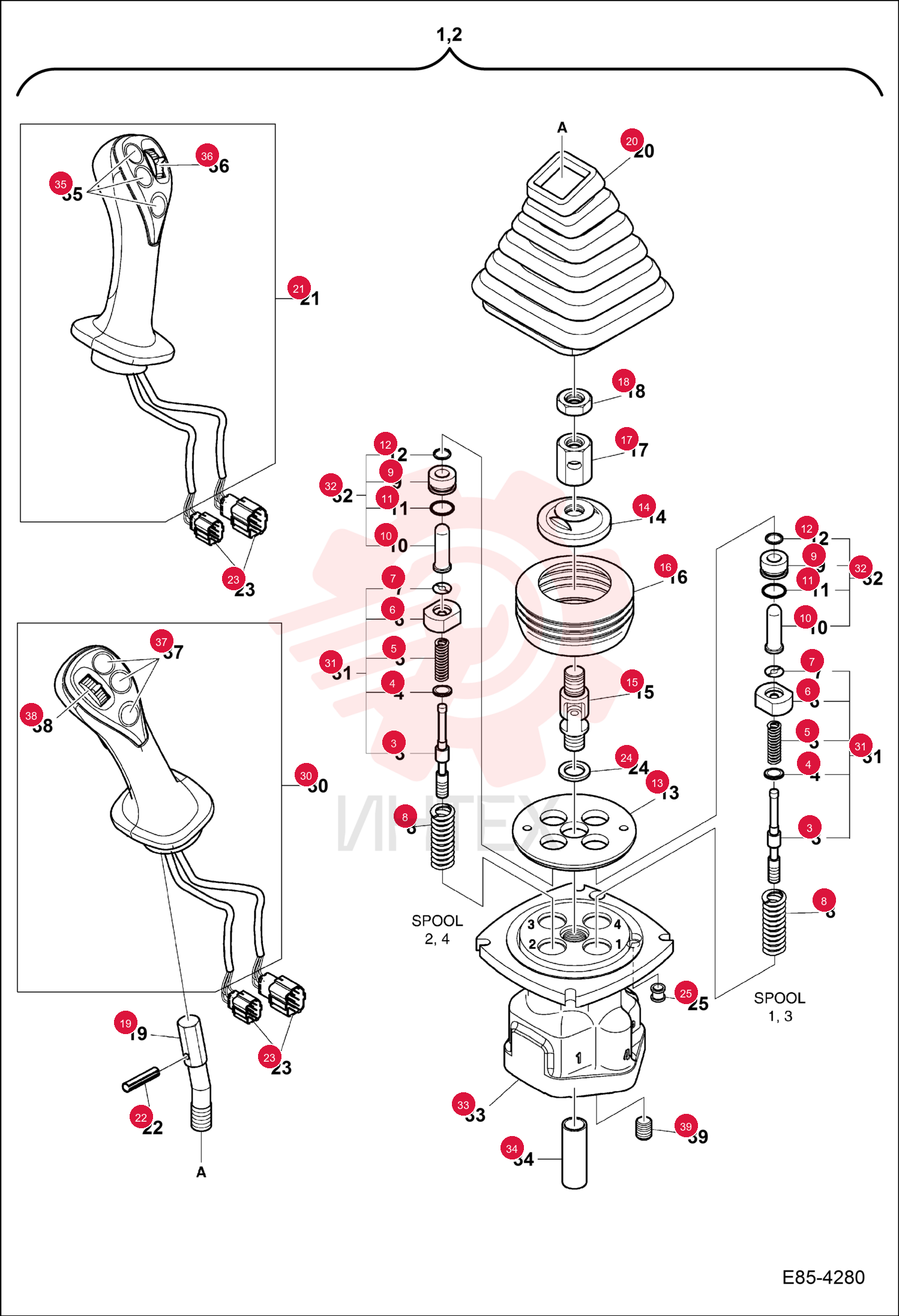 VALVE, JOYSTICK LH 7301831 (2)