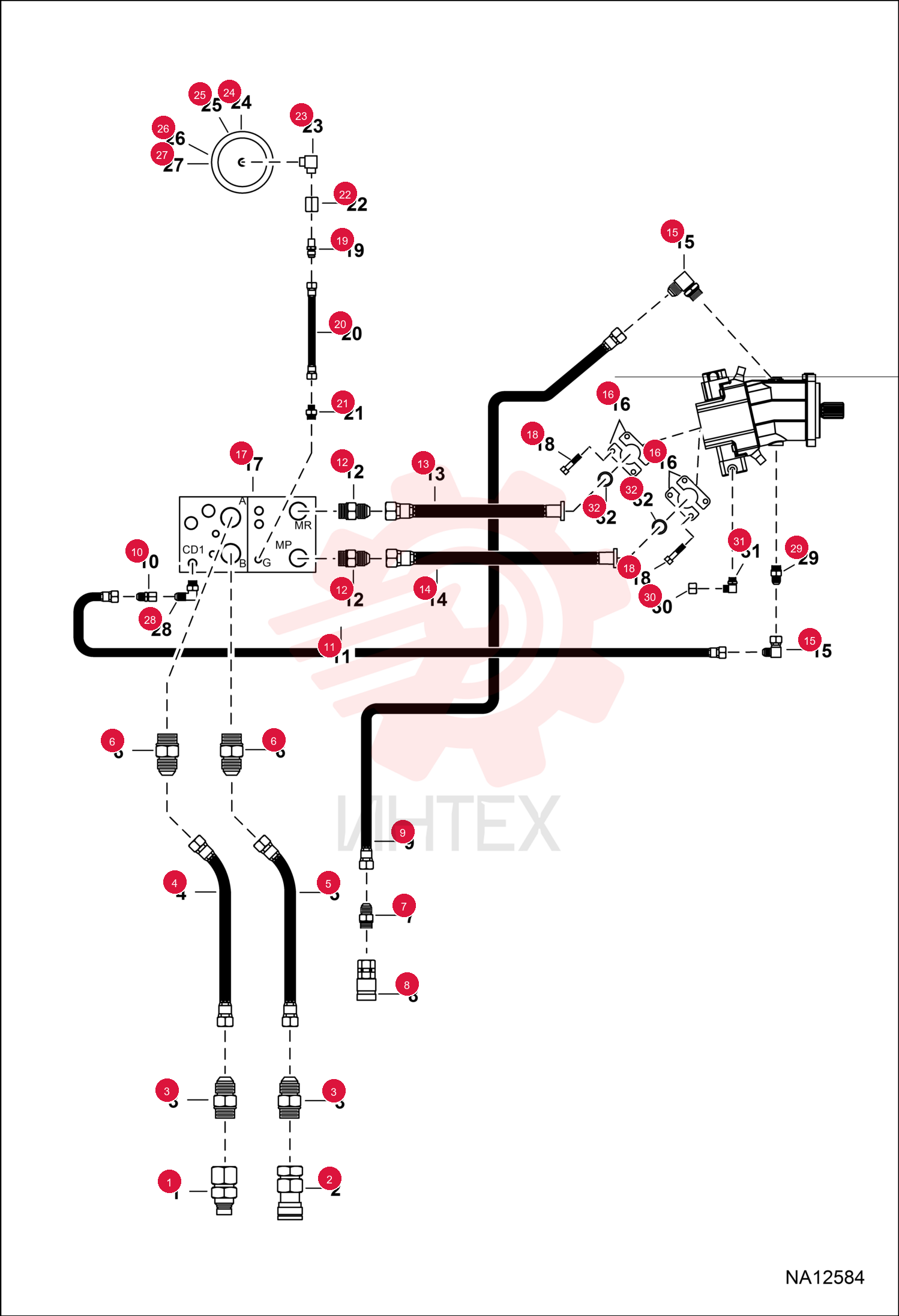 COUPLER FF MALE 1/2 7246791 (5)