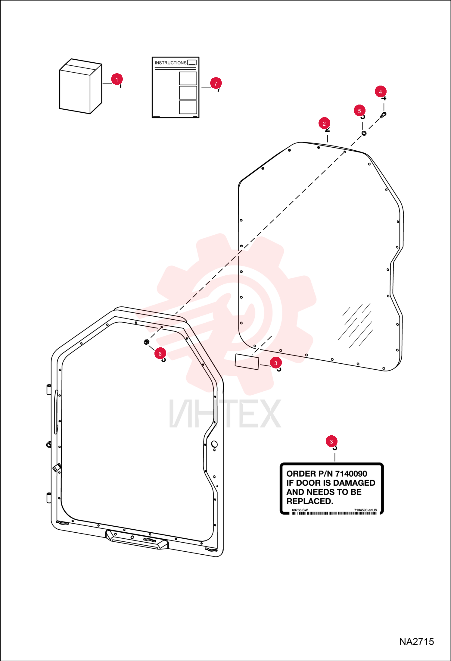 KIT, WINDOW FORESTRY 7189822