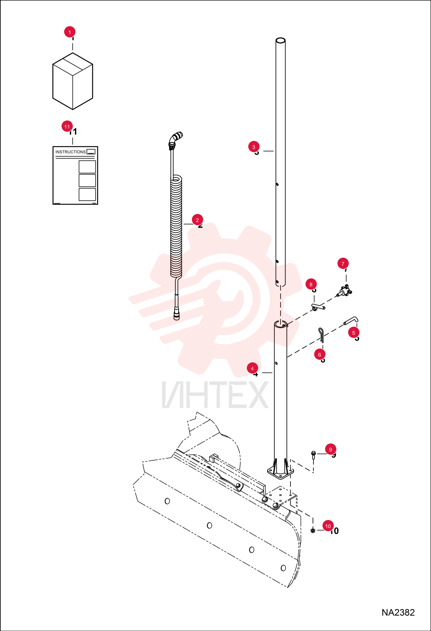 CABLE, RECEIVER BLR2 7144375 (1)