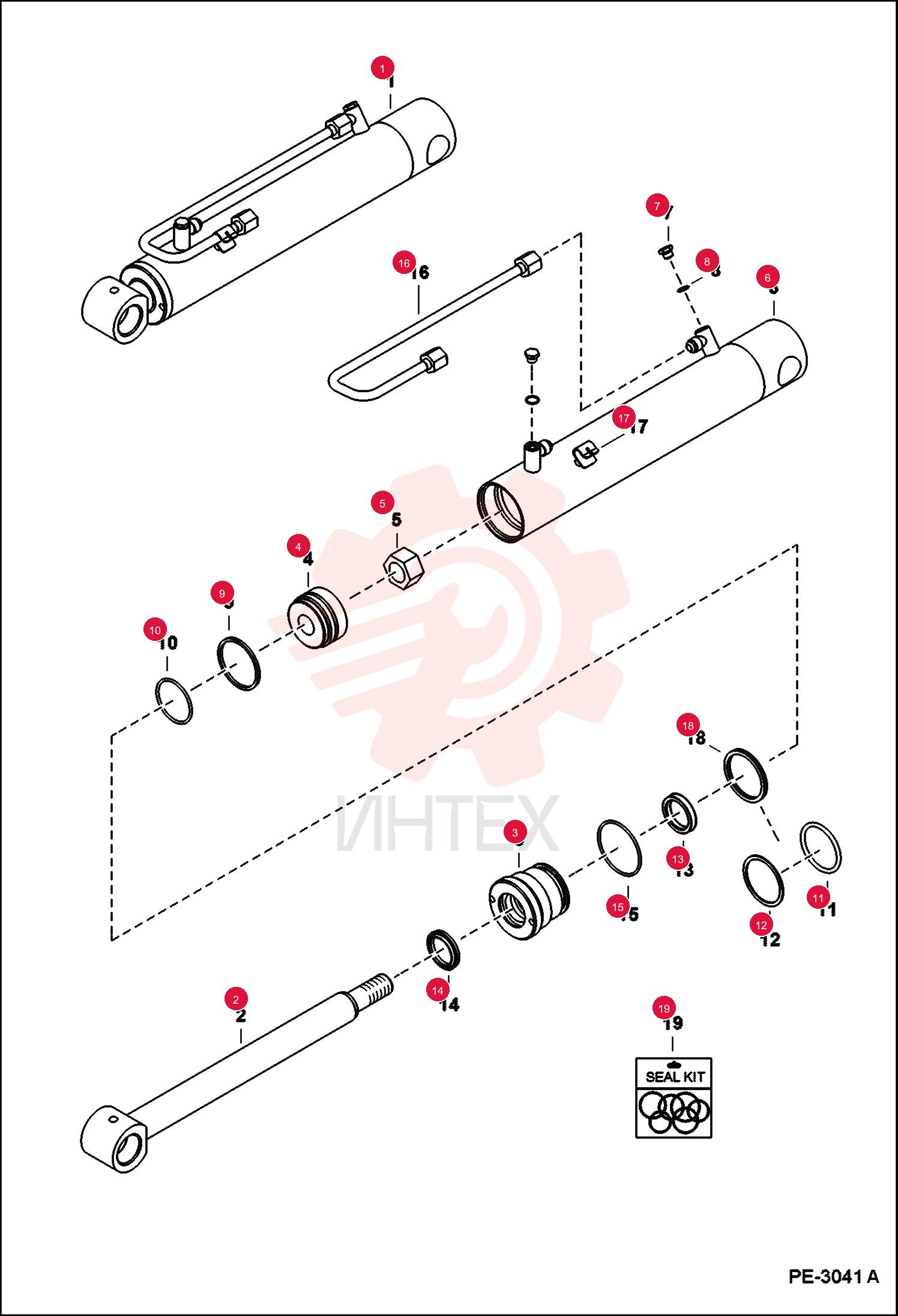 SHAFT, CYLINDER 7164076 (2)