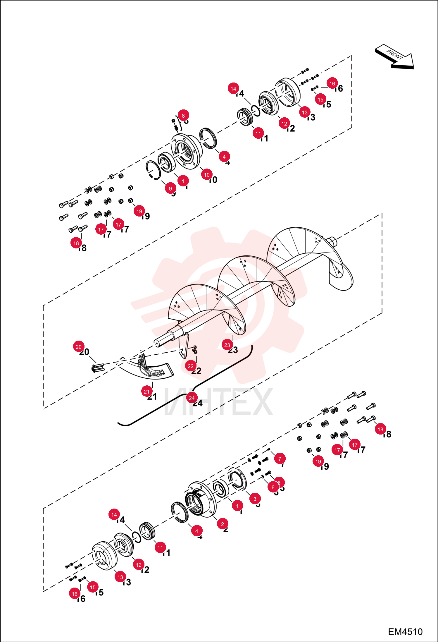 BEARING, BALL 7019076 (1)