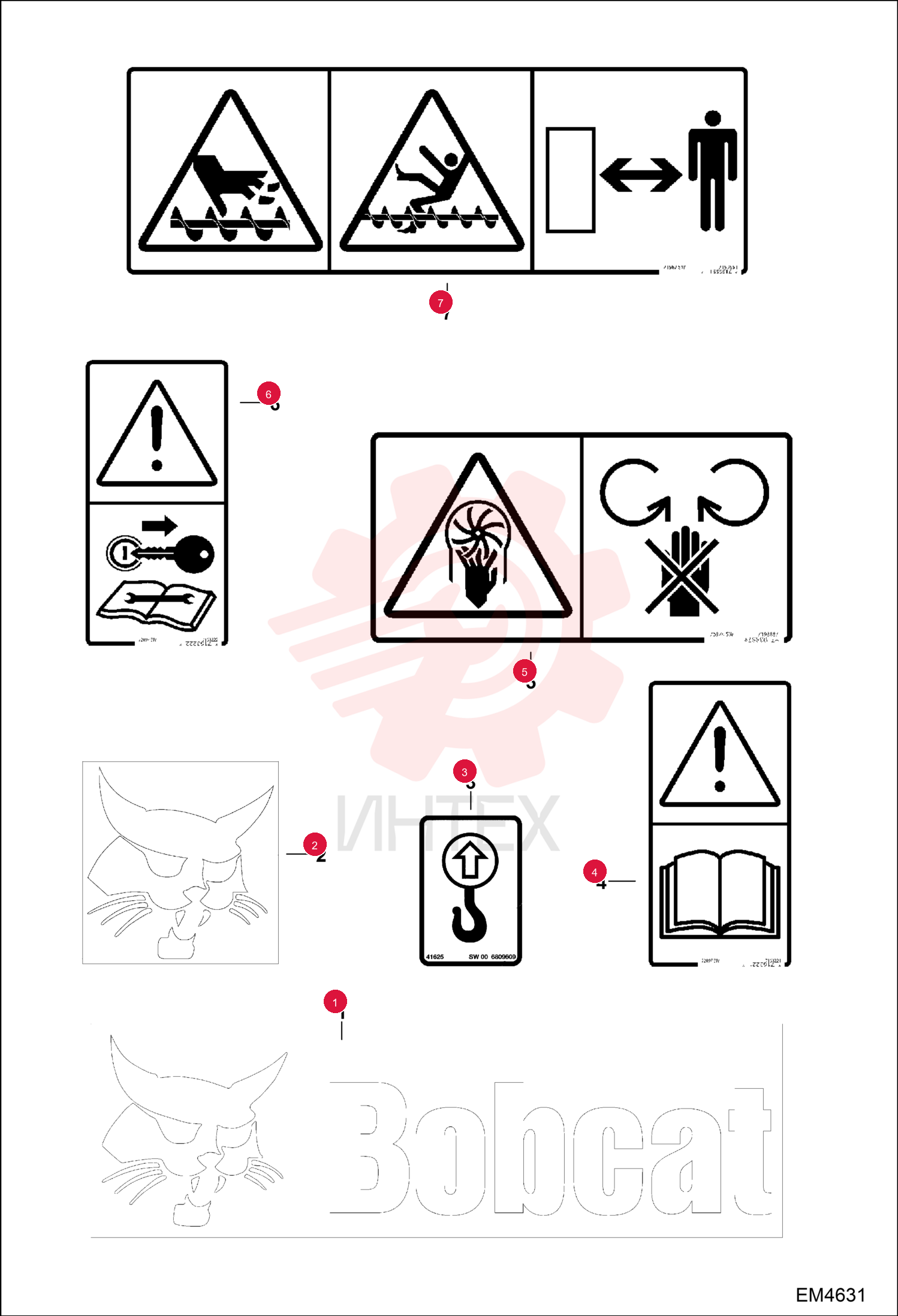 DECAL, LOGO BOBCAT AND HEAD 6731332