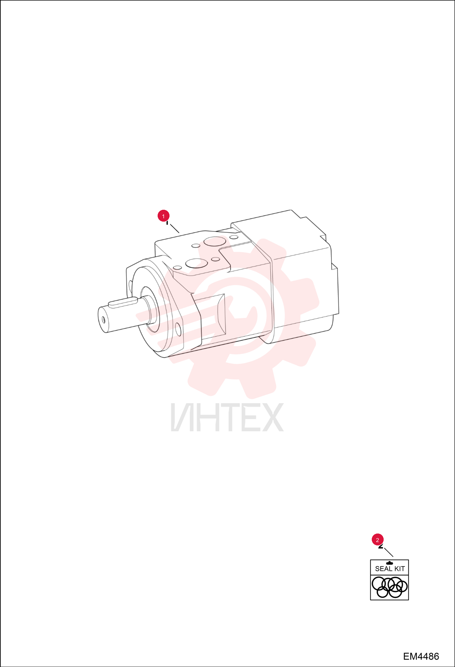 HYDRAULIC MOTOR DANFOSS 6685146 (2)