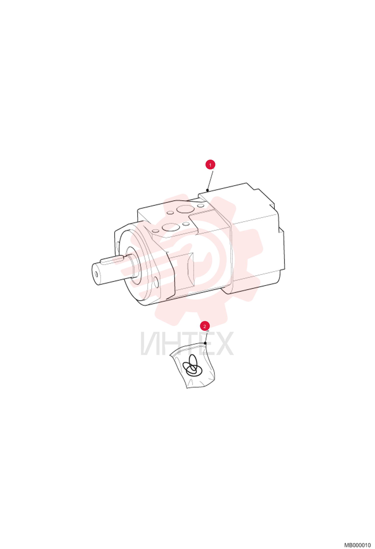 HYDRAULIC MOTOR DANFOSS 6685146 (1)