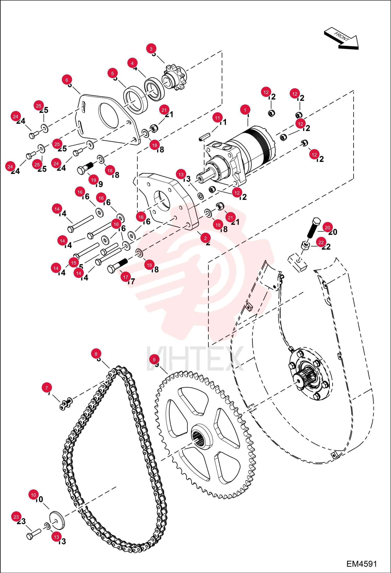MOTOR, HYD 6692967