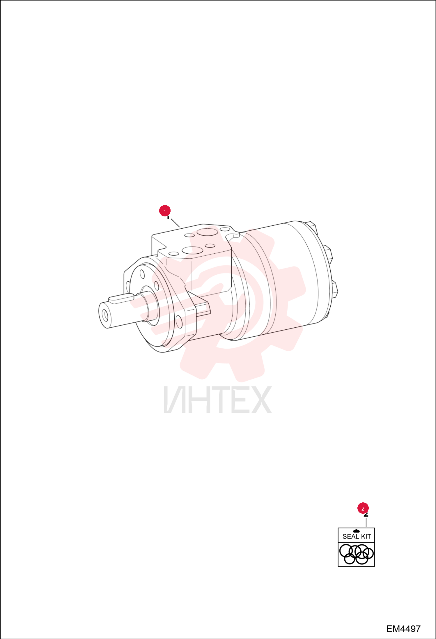 MOTOR, HYDRAULIC 7008906