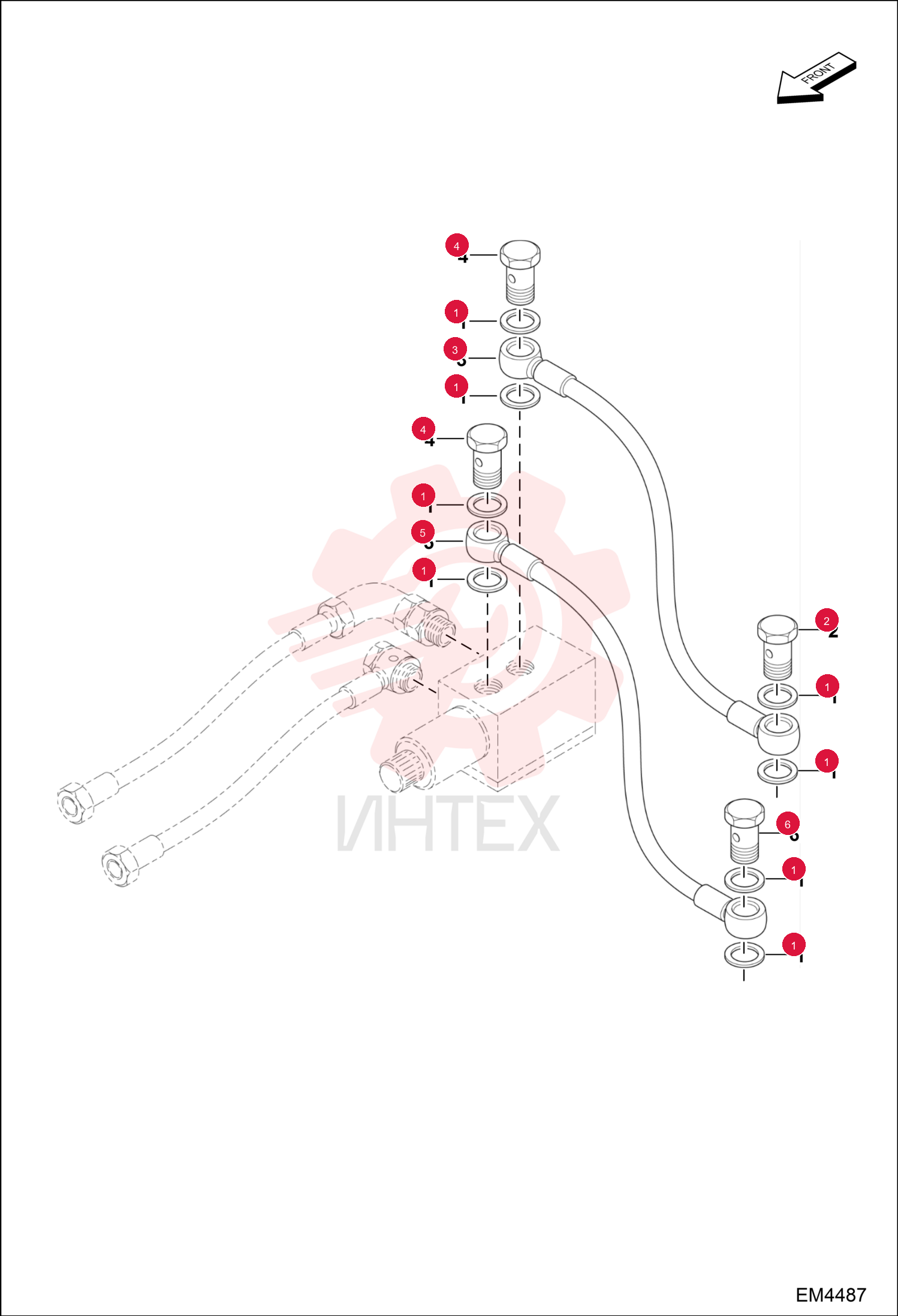 WASHER, SEALED 6674625 (4)
