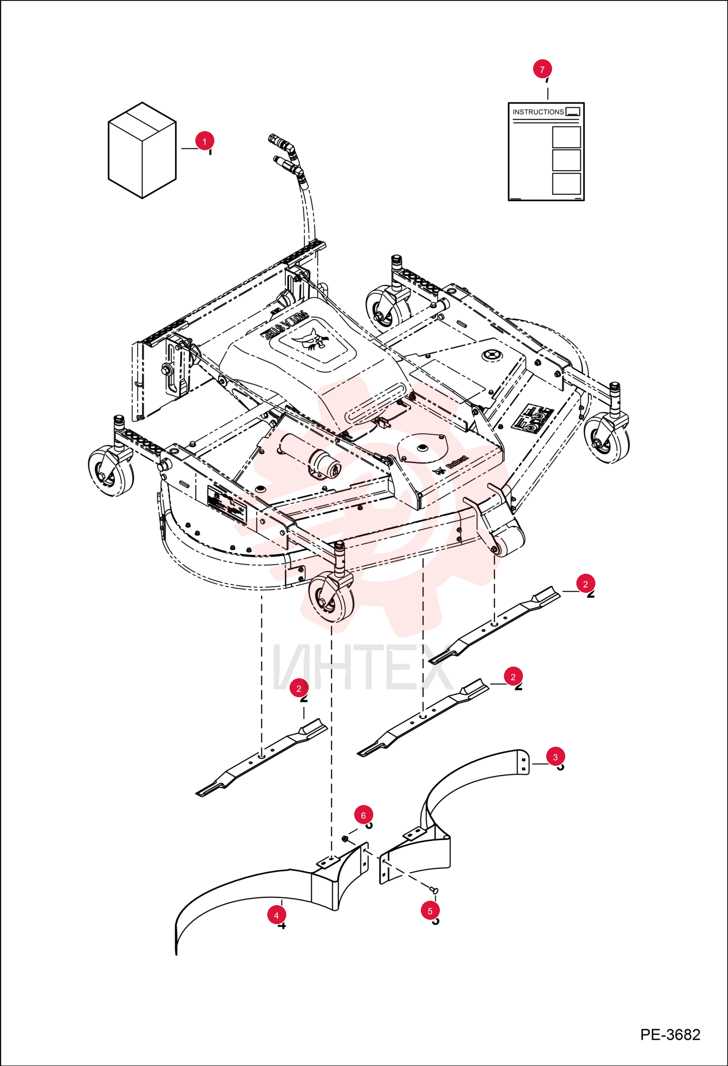 KIT, MULCH 72" 7144843 (1)