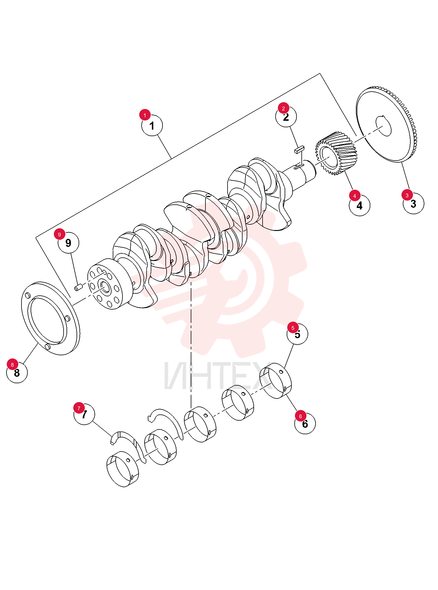 CRANKSHAFT ASSEMBLY 7030327