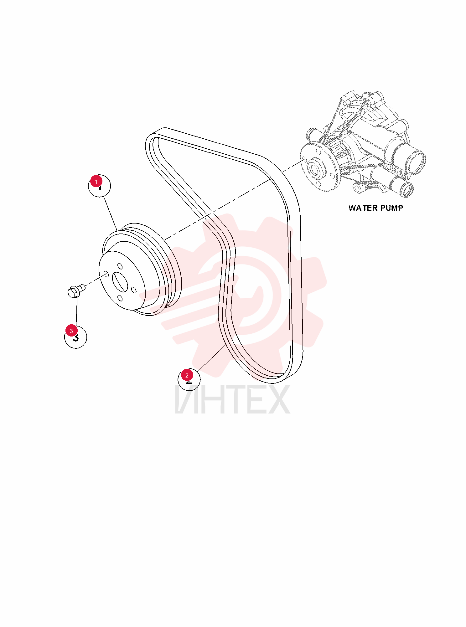 PULLEY, WATER PUMP 7266545